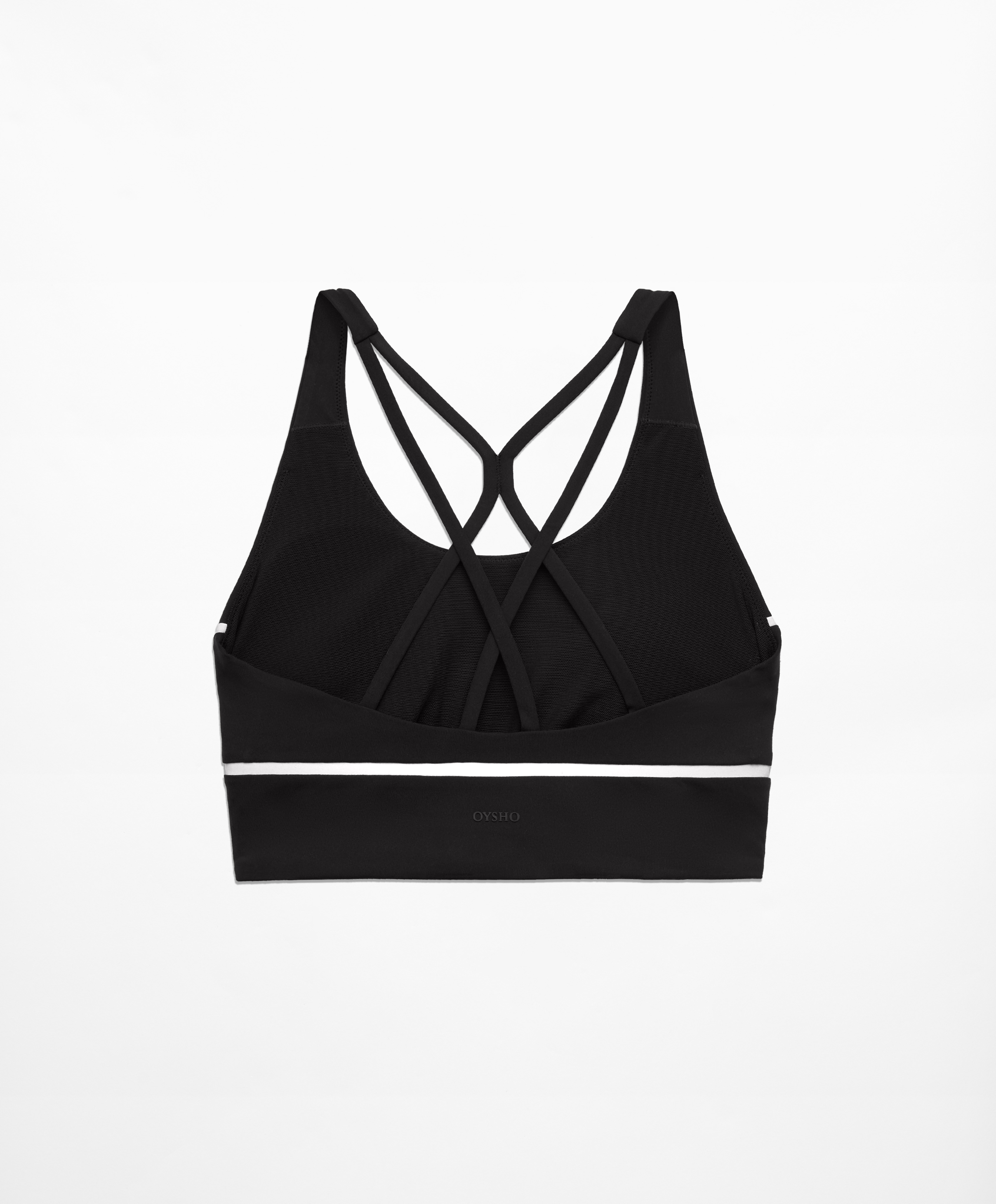 Medium-support Comfortlux sports bra with piping and cups