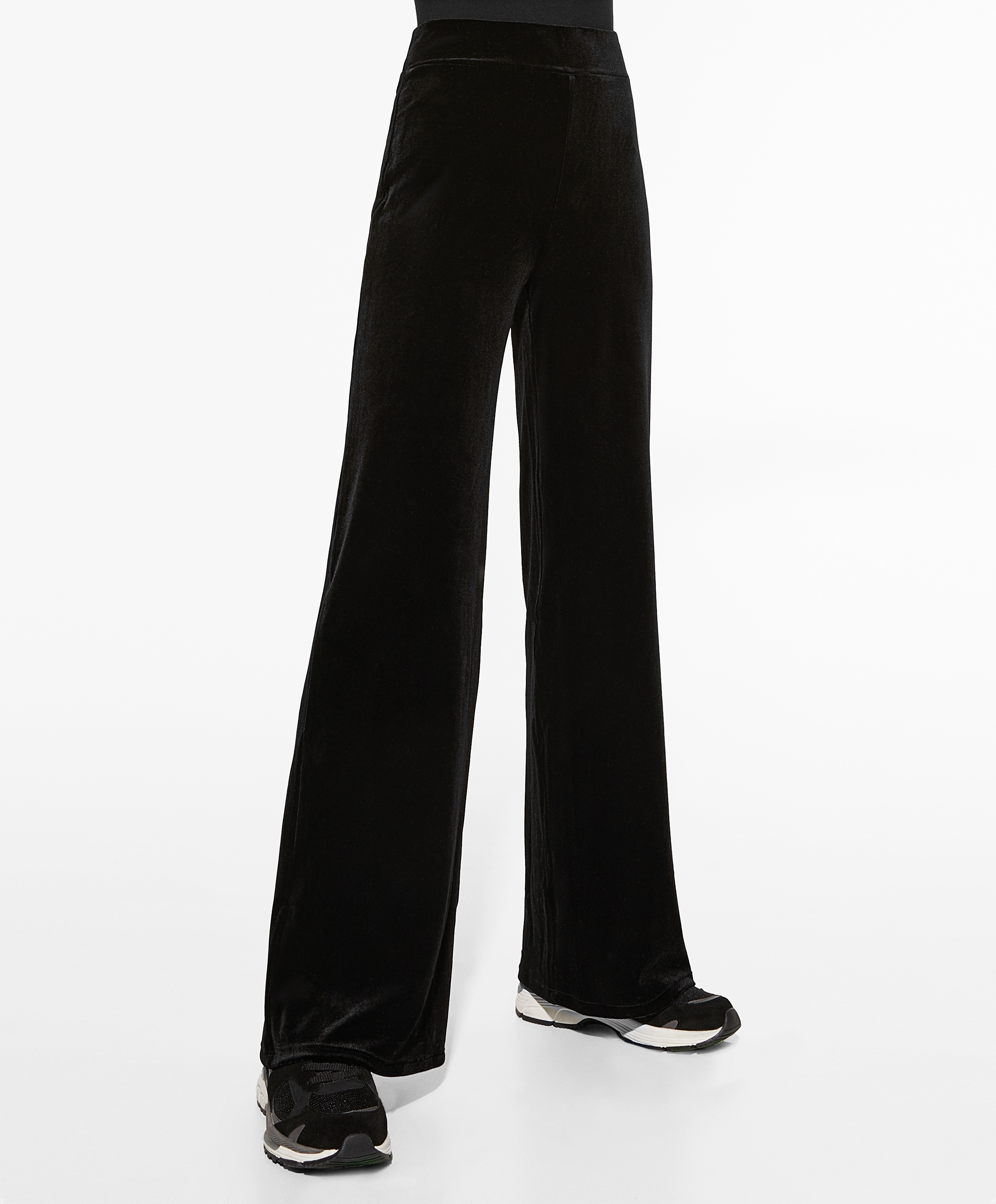 High-waisted straight-cut trousers - Col. Neutral | Seventy®
