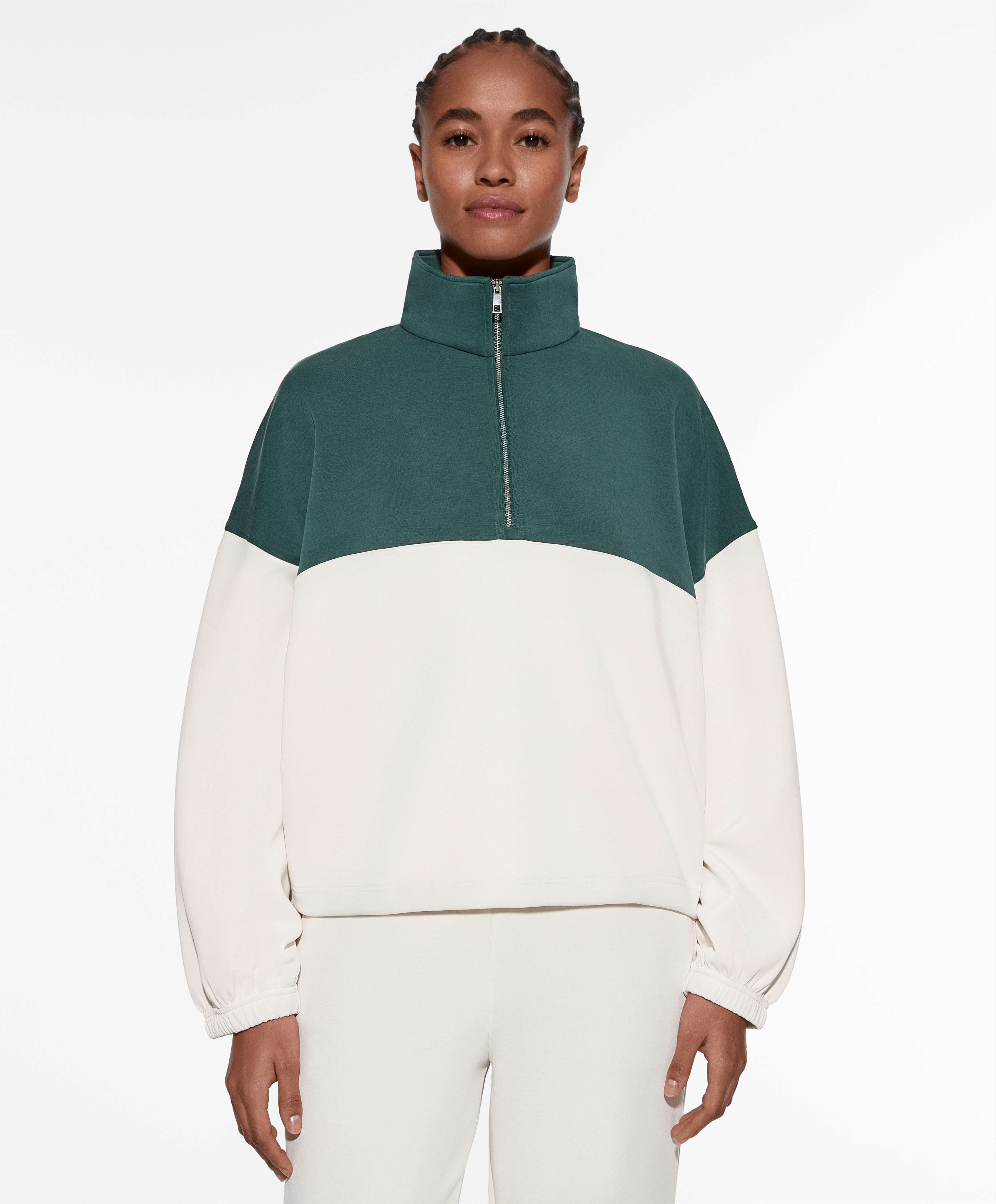 Front on sale zip sweatshirt