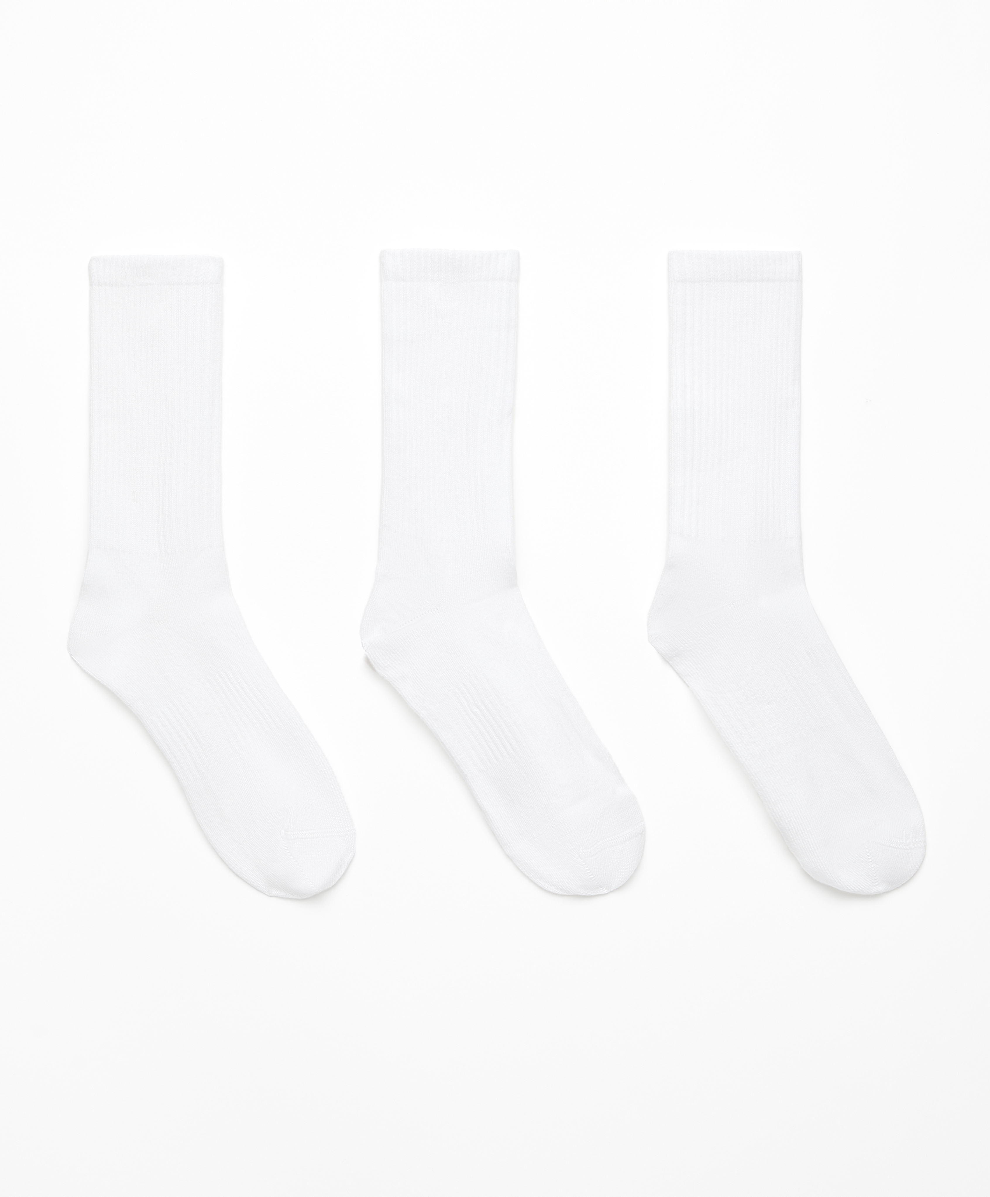 3 pairs of cotton blend classic sports socks