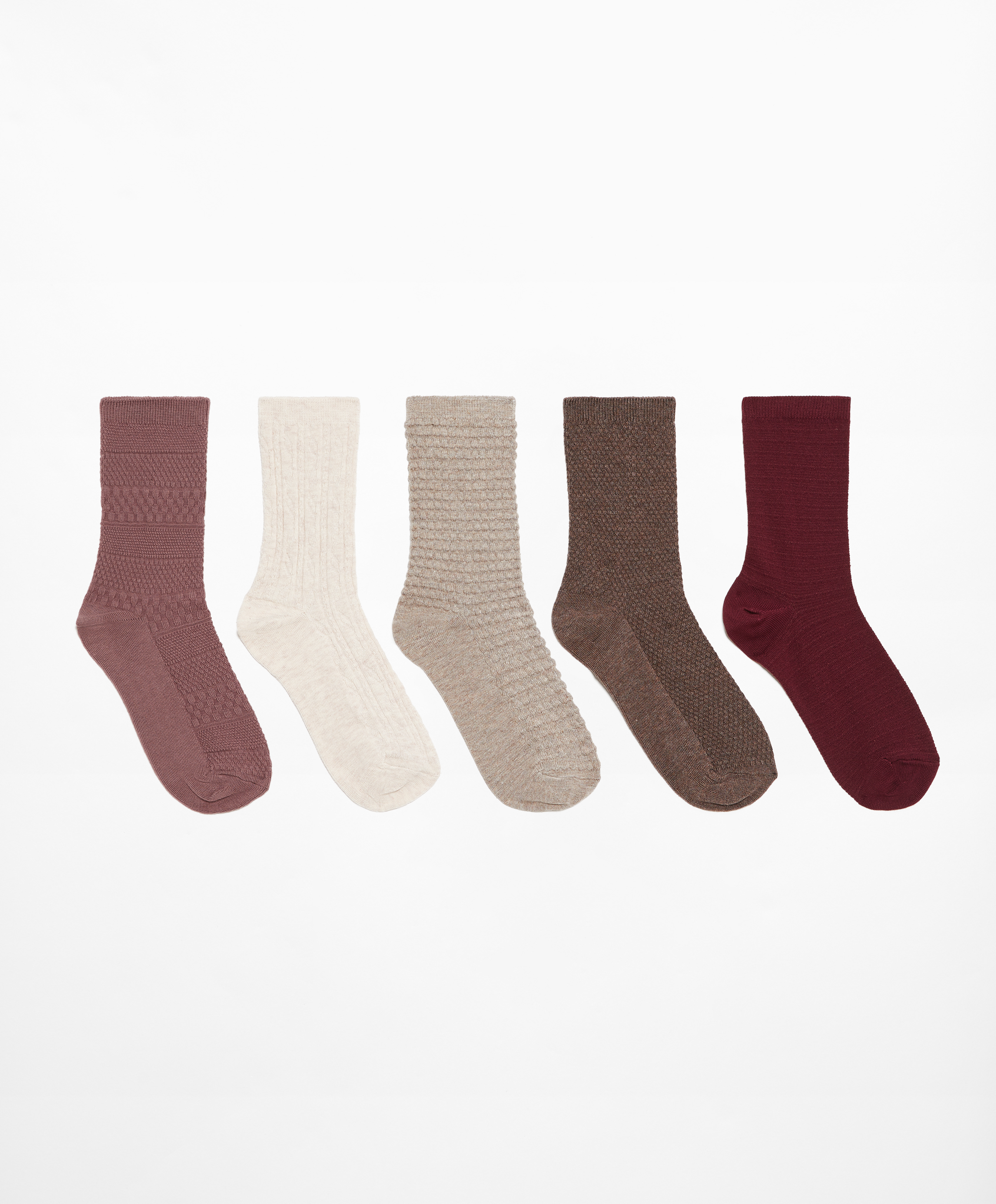 5 pares de calcetines classic mezcla algodón estructura