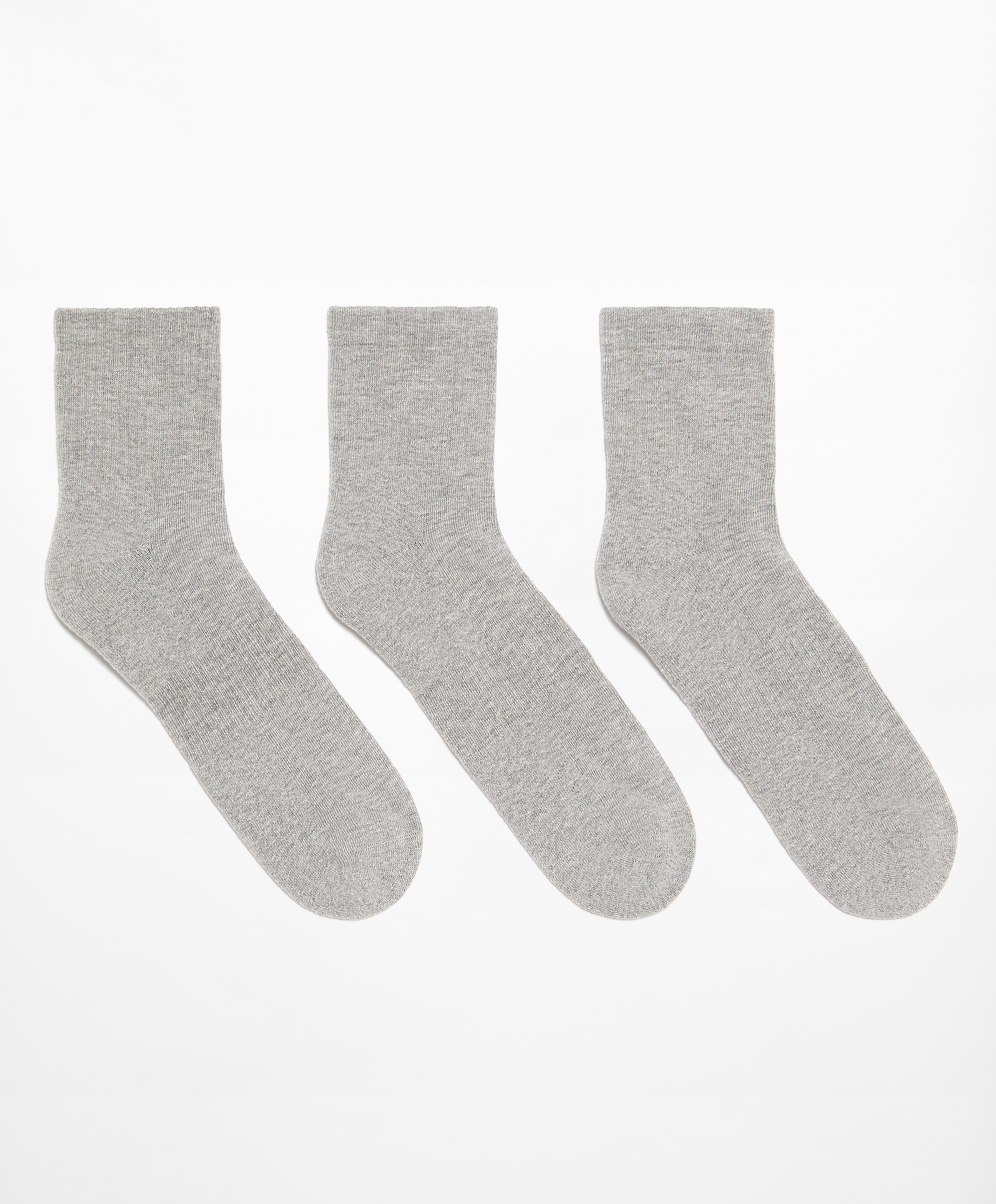 3 pairs of quarter sports socks with cotton