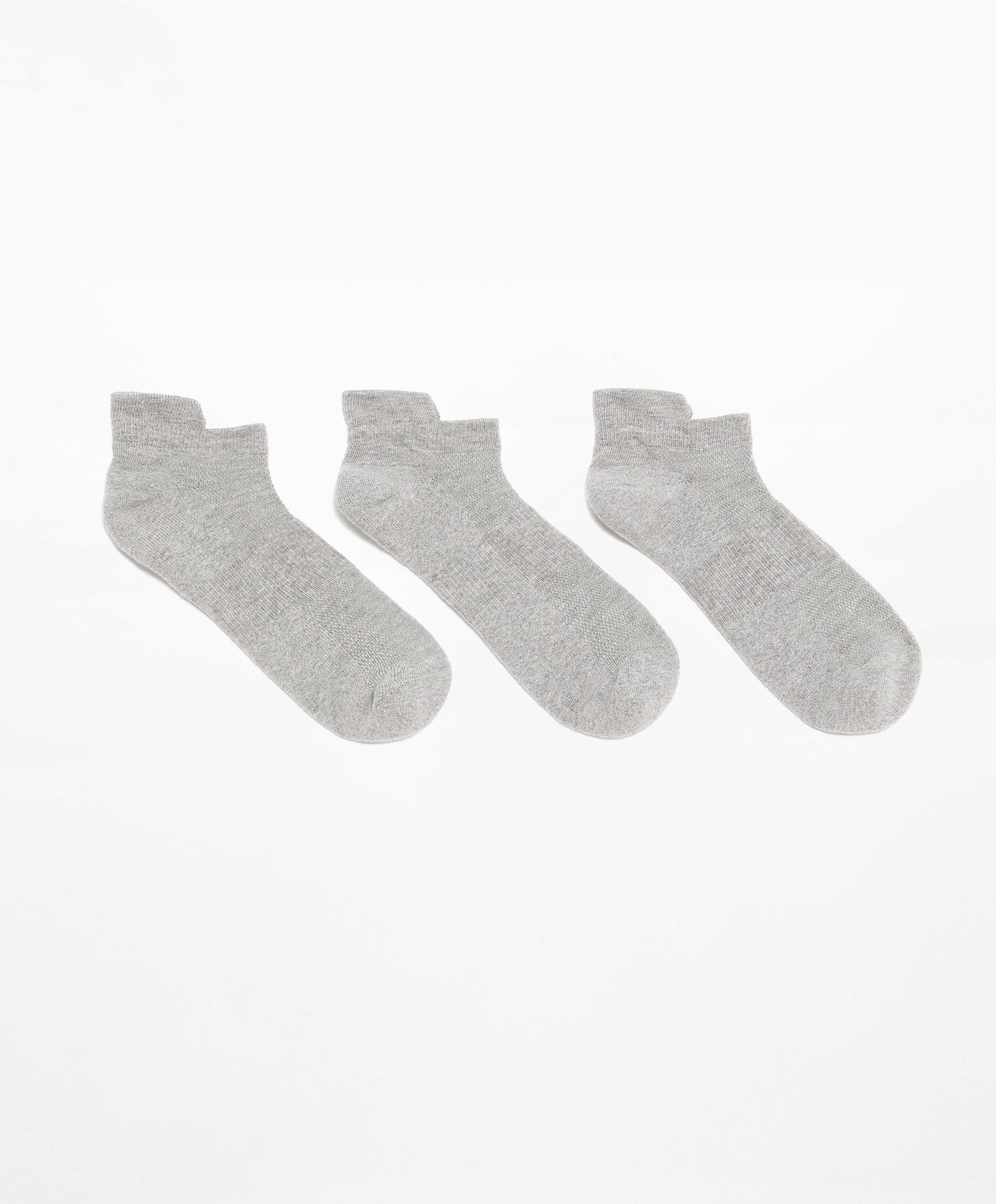 3 ζεύγη αθλητικές κάλτσες sneaker με γλώσσα με βαμβάκι