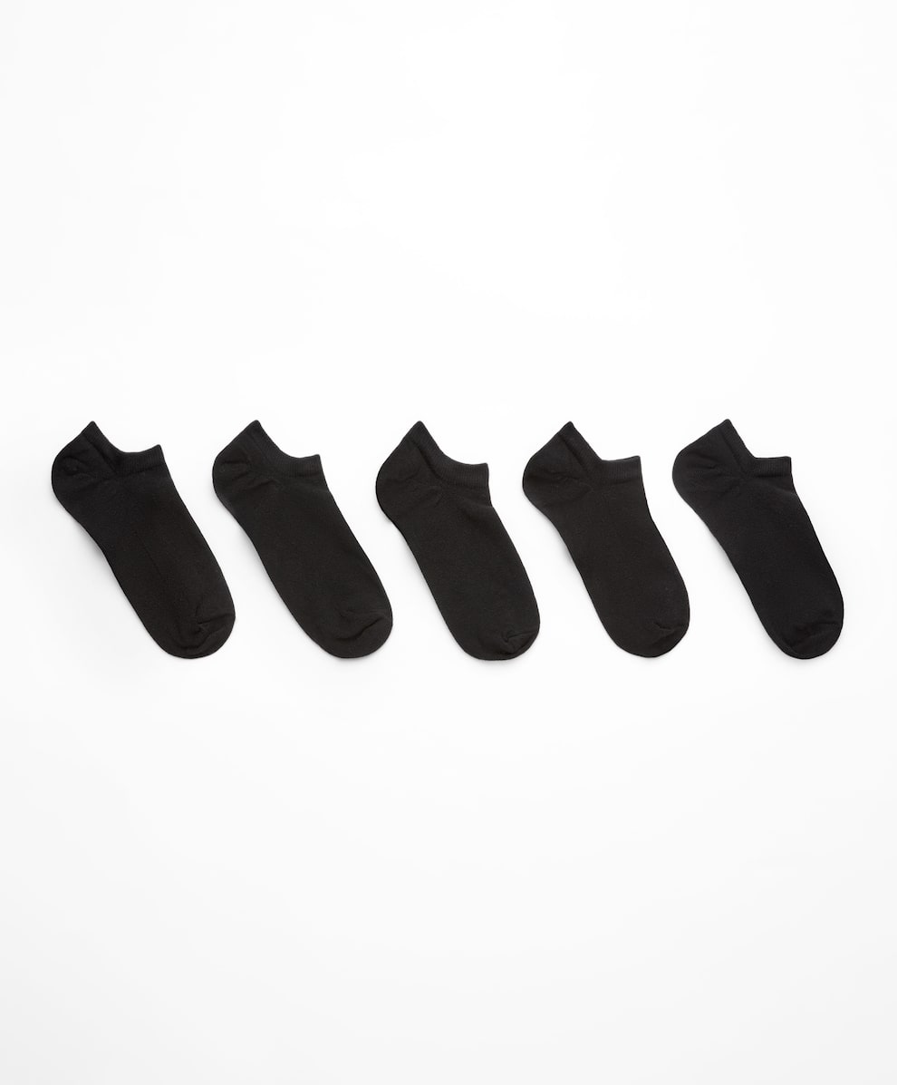 5 paires de socquettes invisibles sneaker en mélange de coton