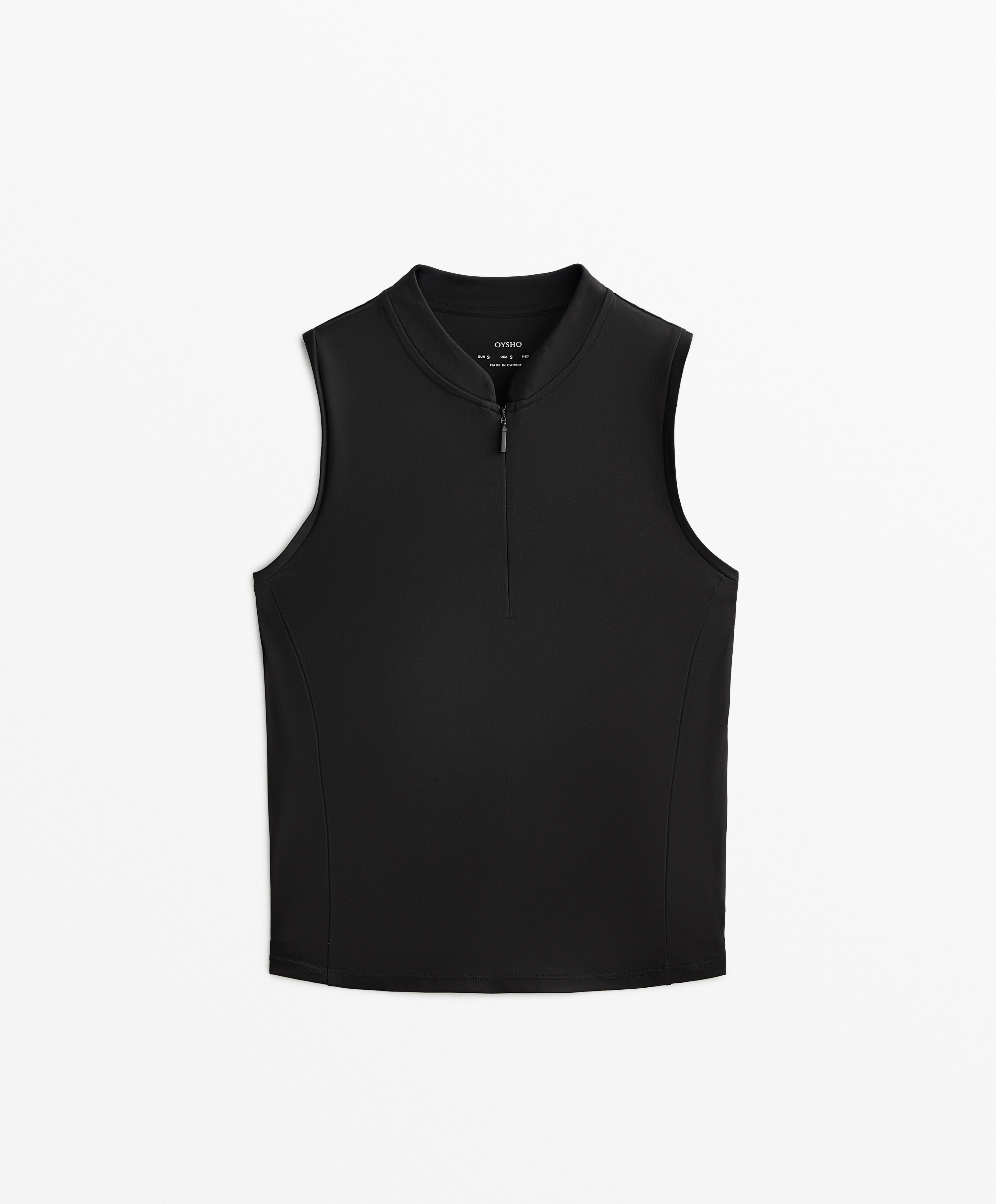 Black sleeveless shop t shirt