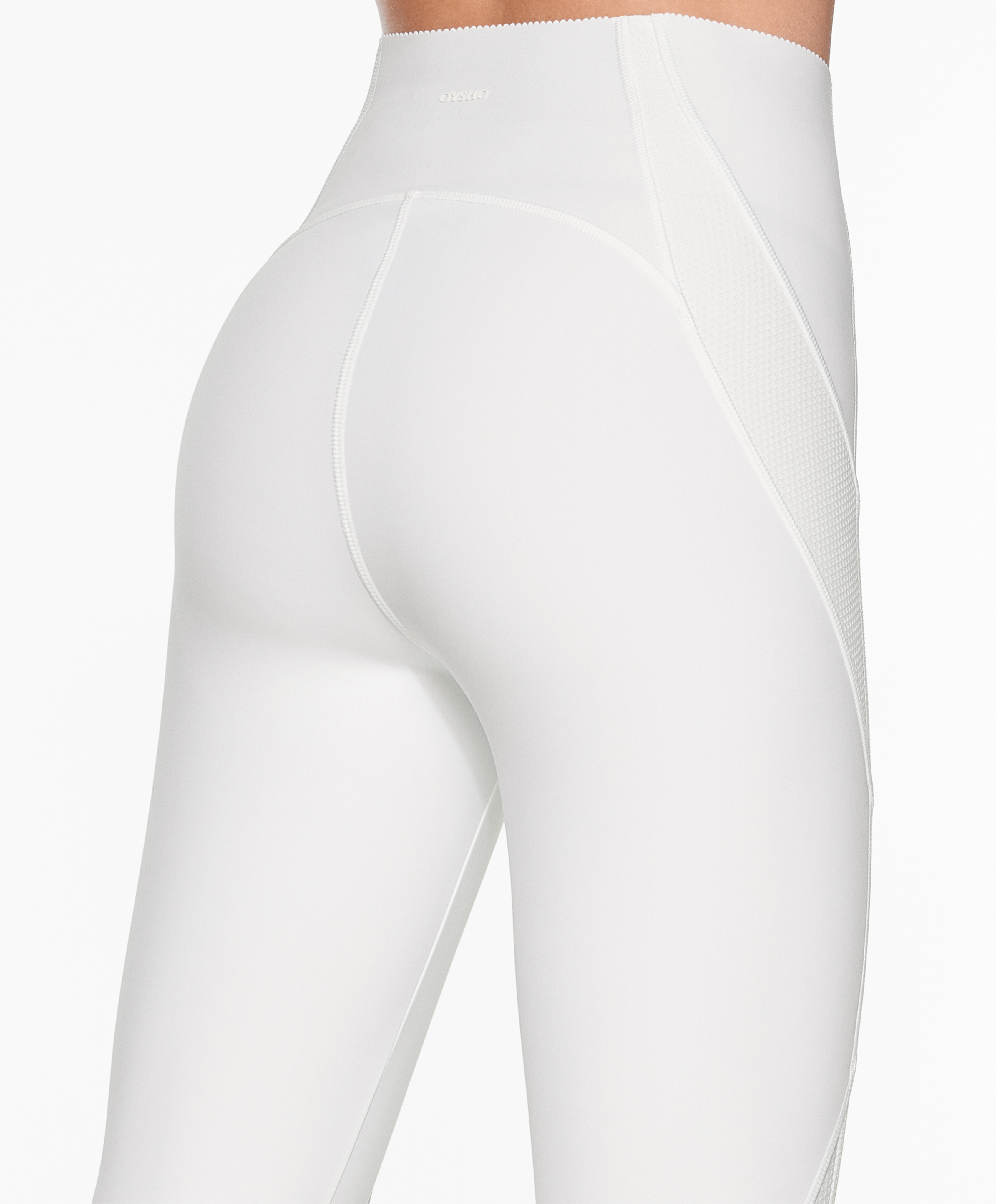 Oysho - Compressive core control 65cm ankle-length leggings with piping