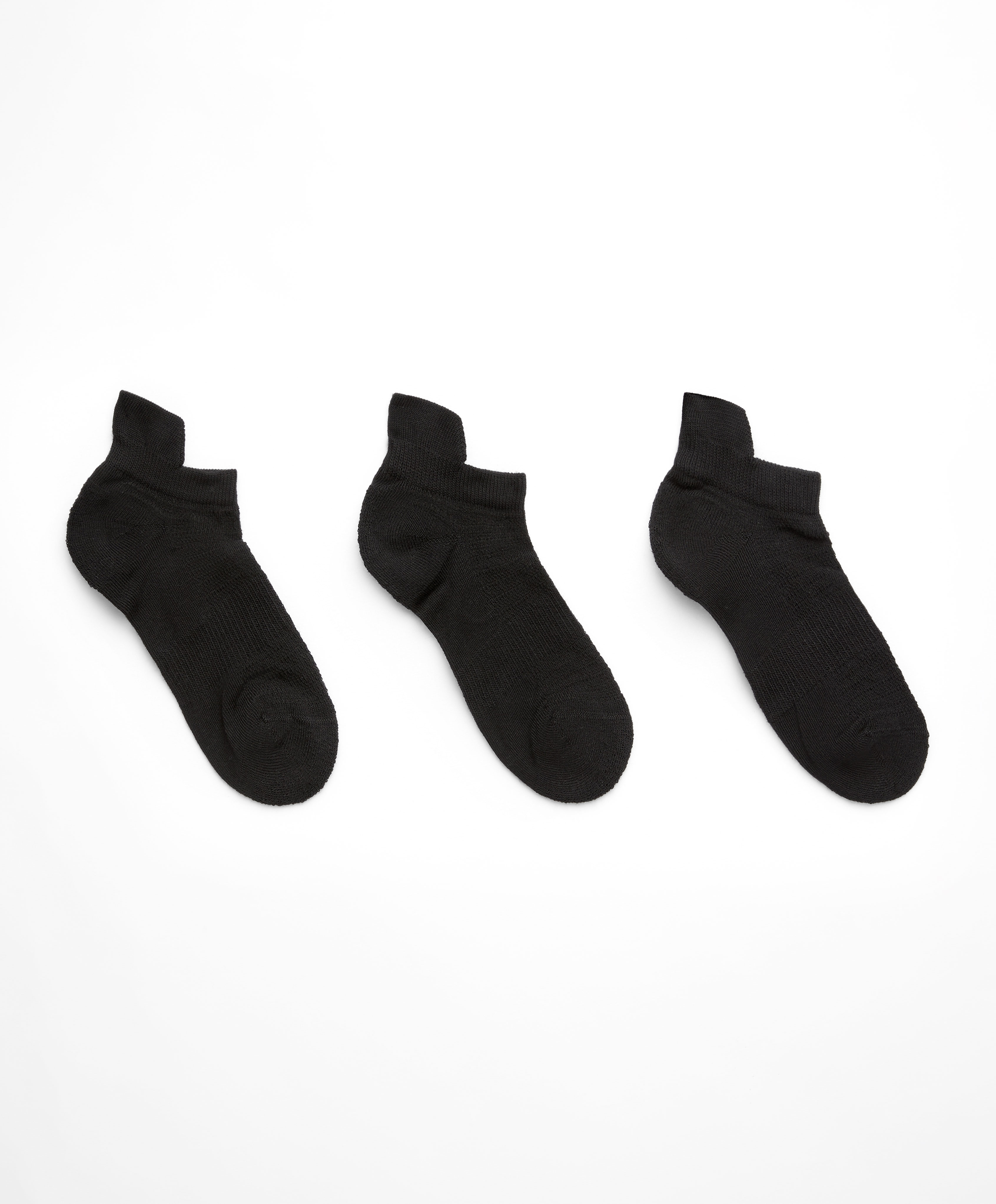 3 paires de chaussettes sneaker avec languette en mélange de coton