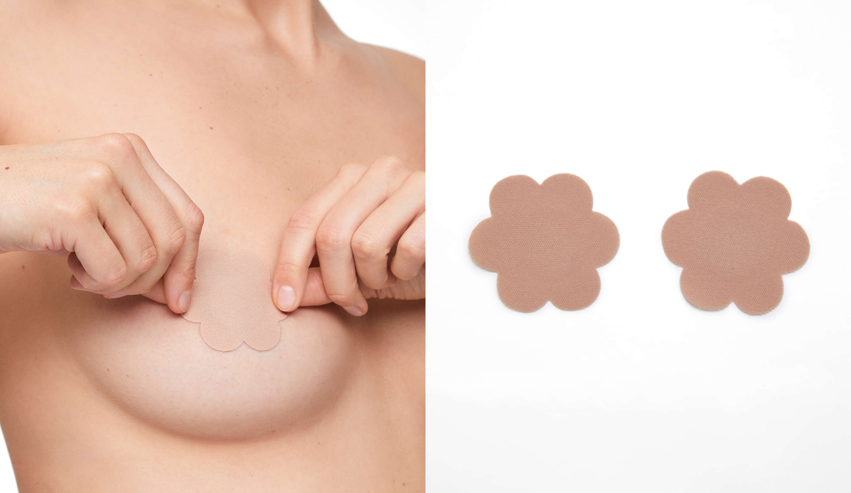 Adhesive fabric nipple covers