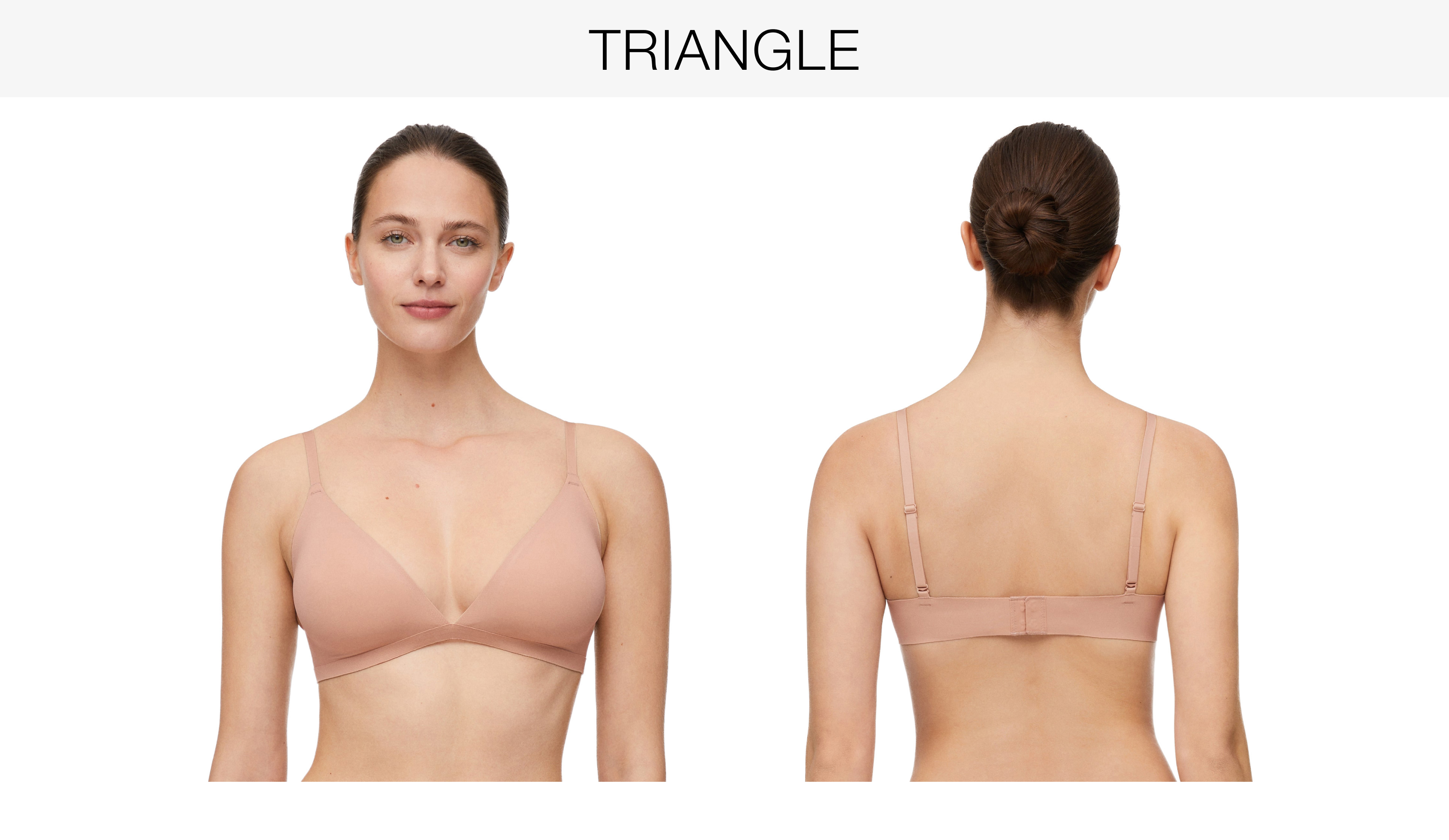 Invisible laser-cut halter bra