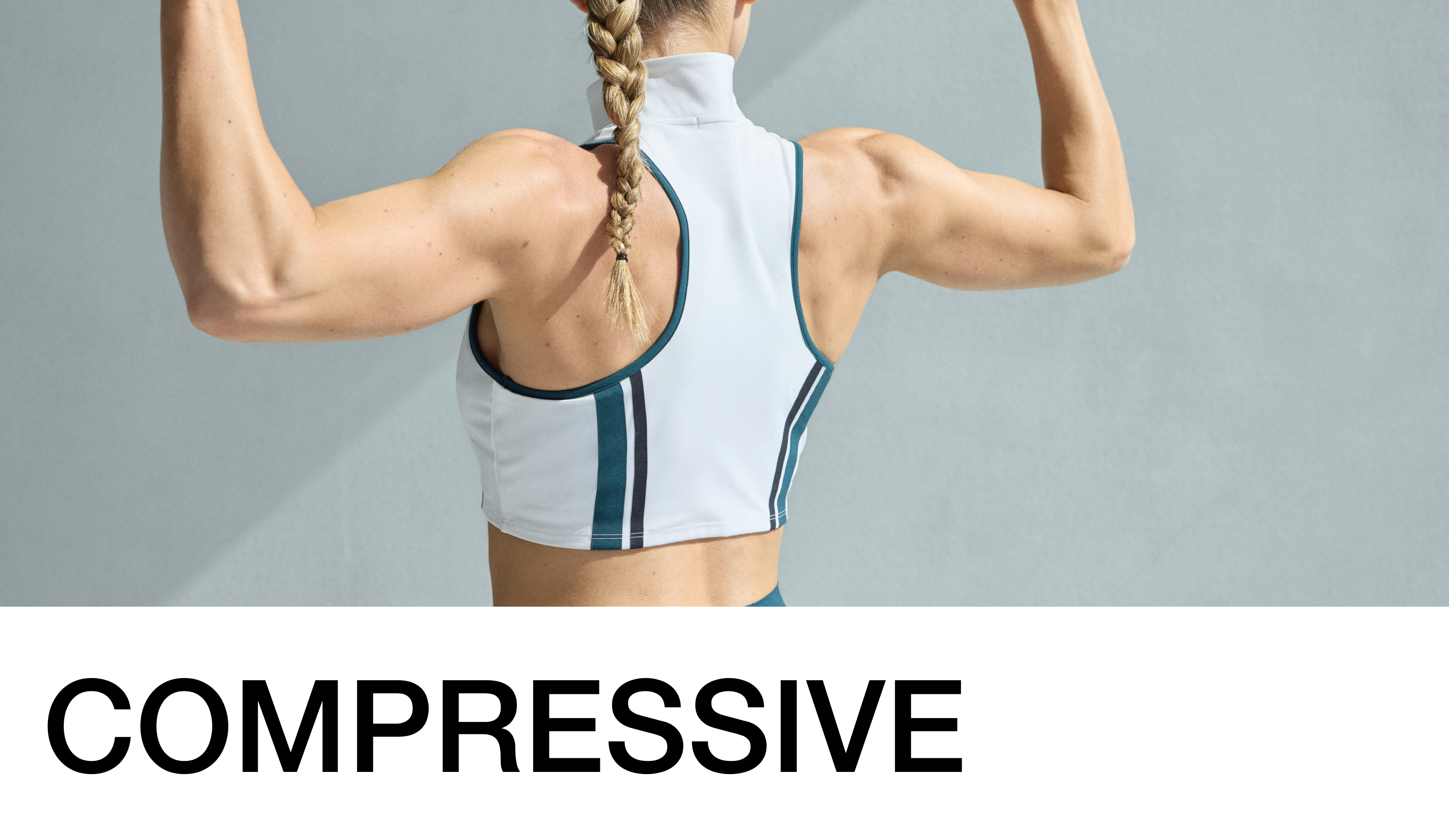 Medium-support compressive bra