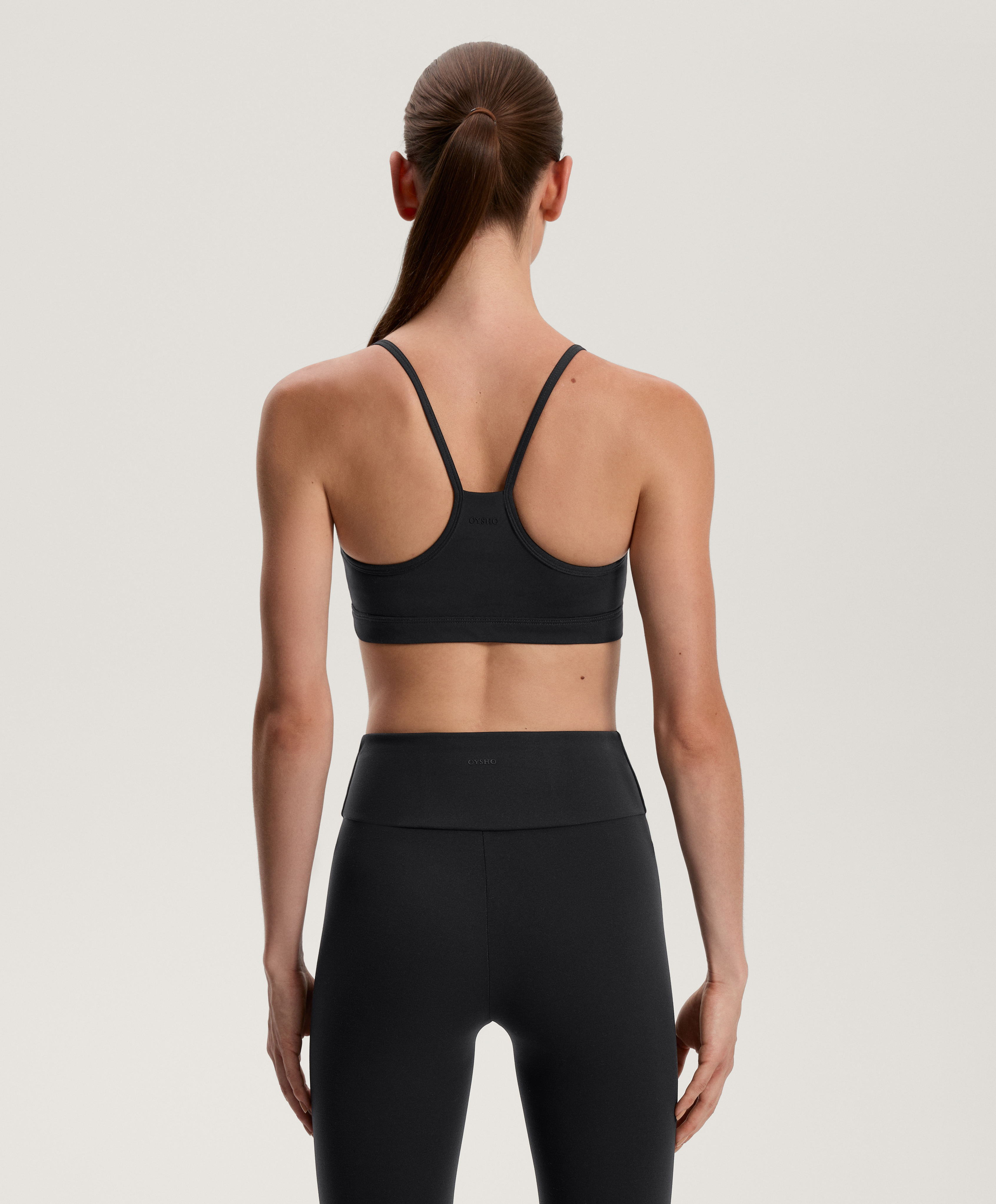 Black comfortlux high-rise capri total look