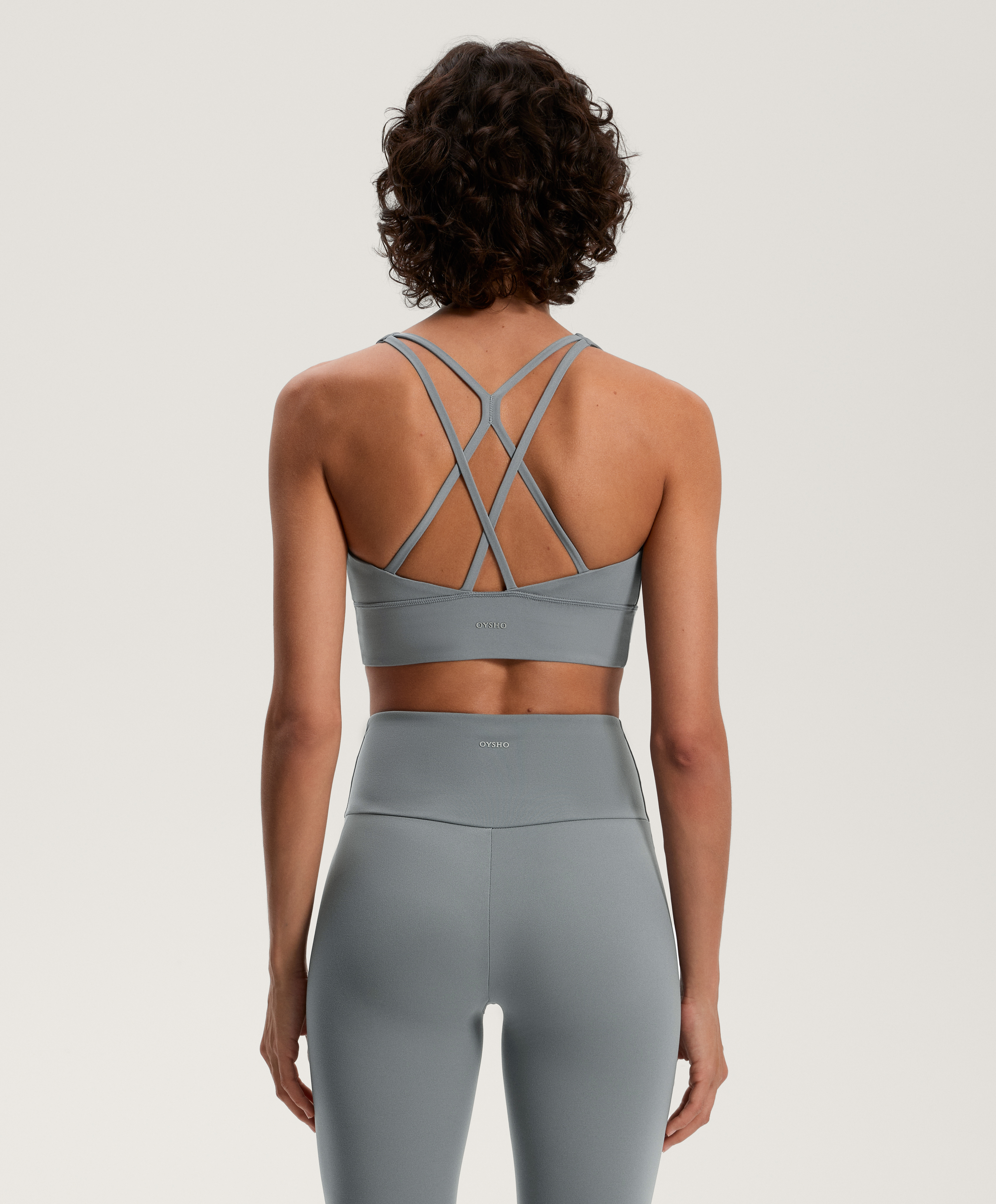 Comfortlux Total Look Super High Rise in Stahlblau mit überkreuztem BH