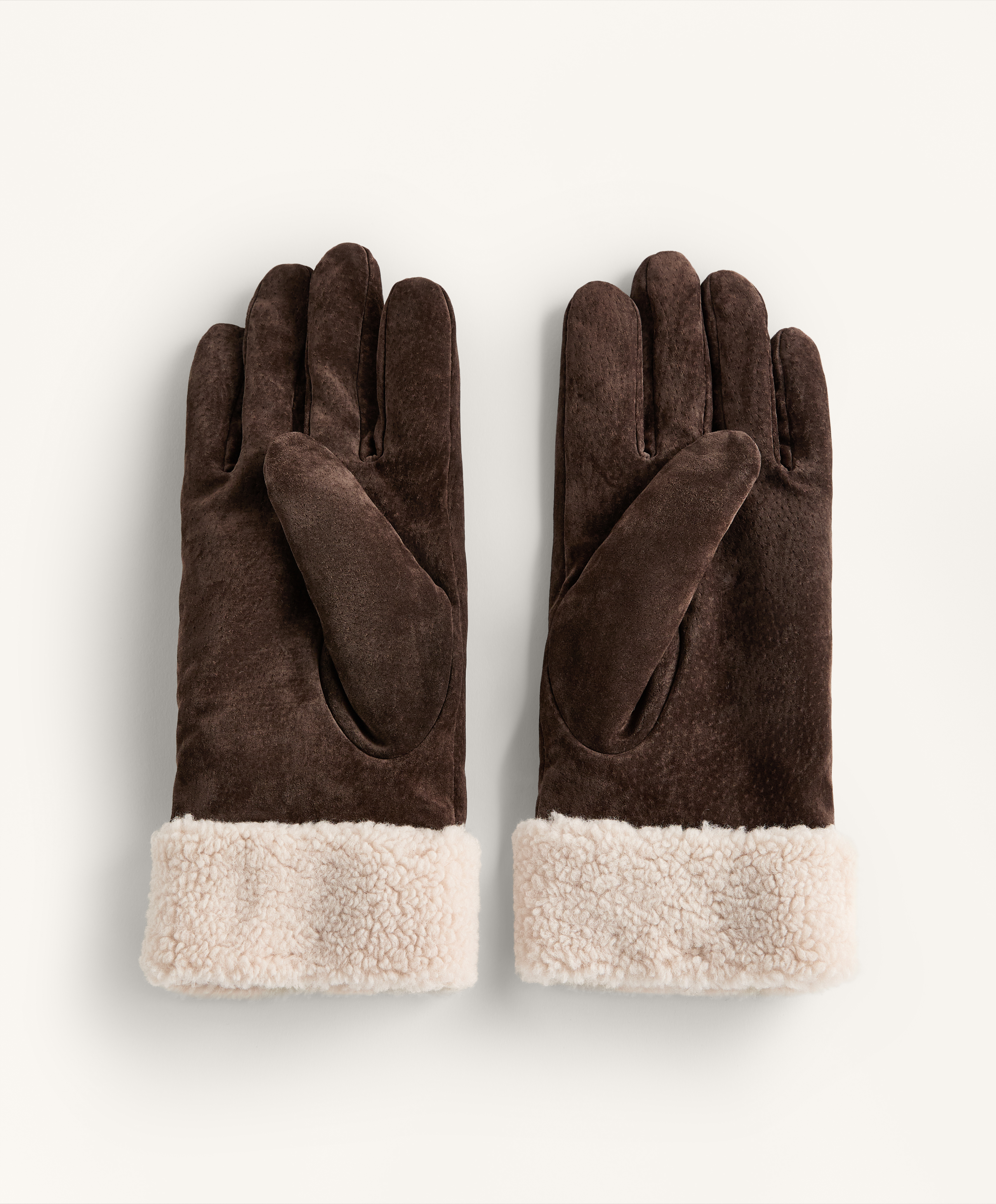 Double-faced leather gloves