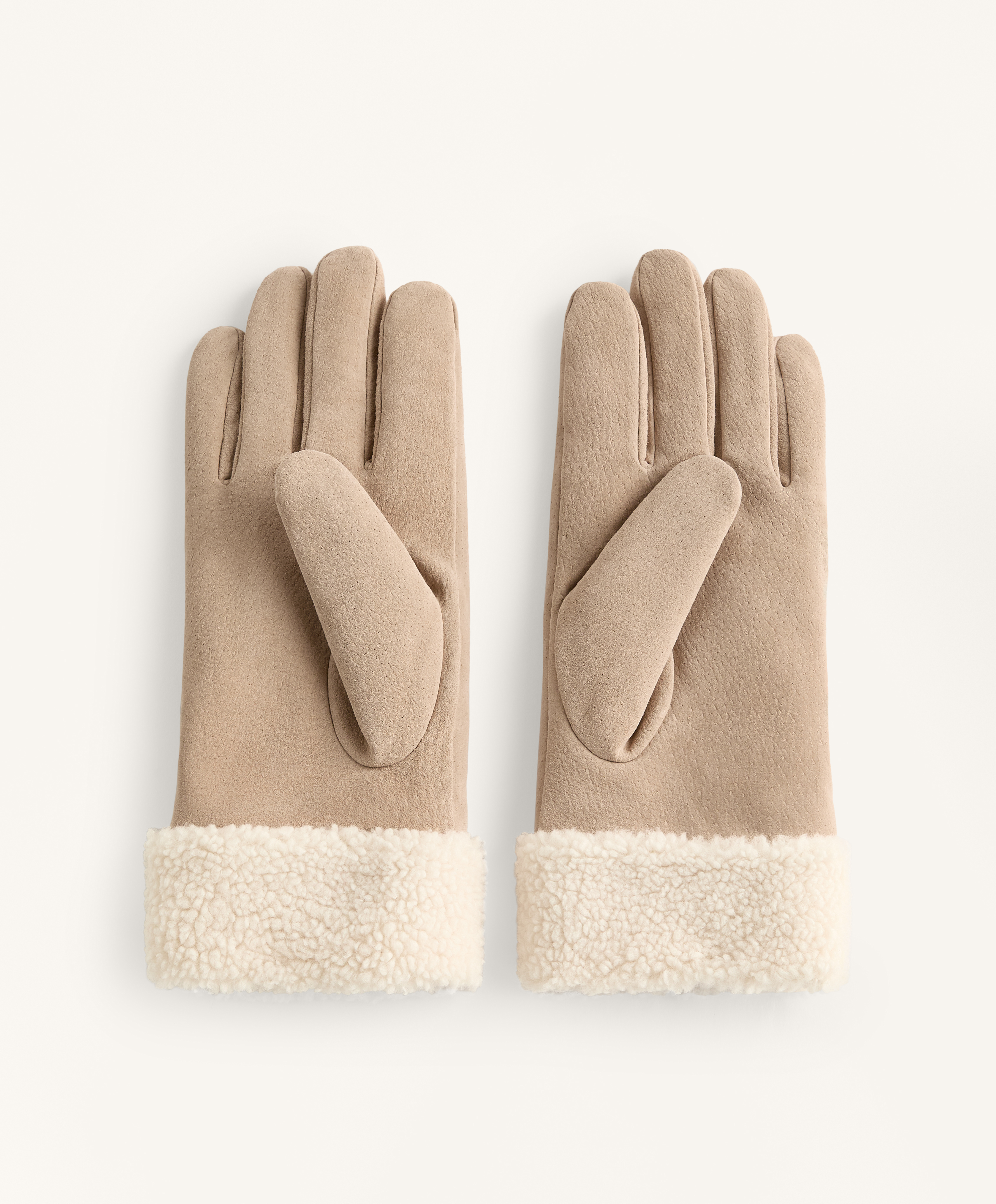 Double-faced leather gloves