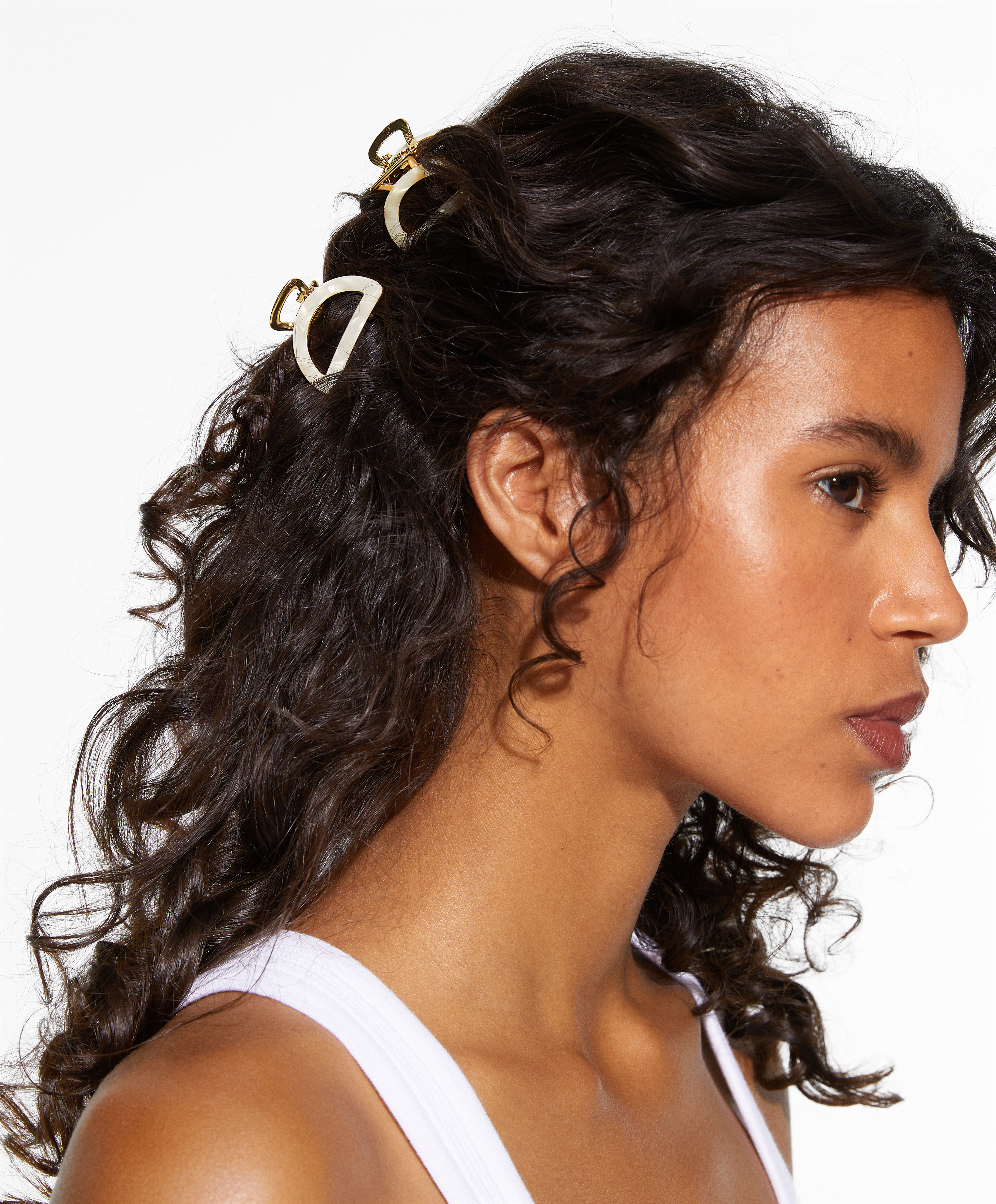 2 petites pinces à cheveux en métal