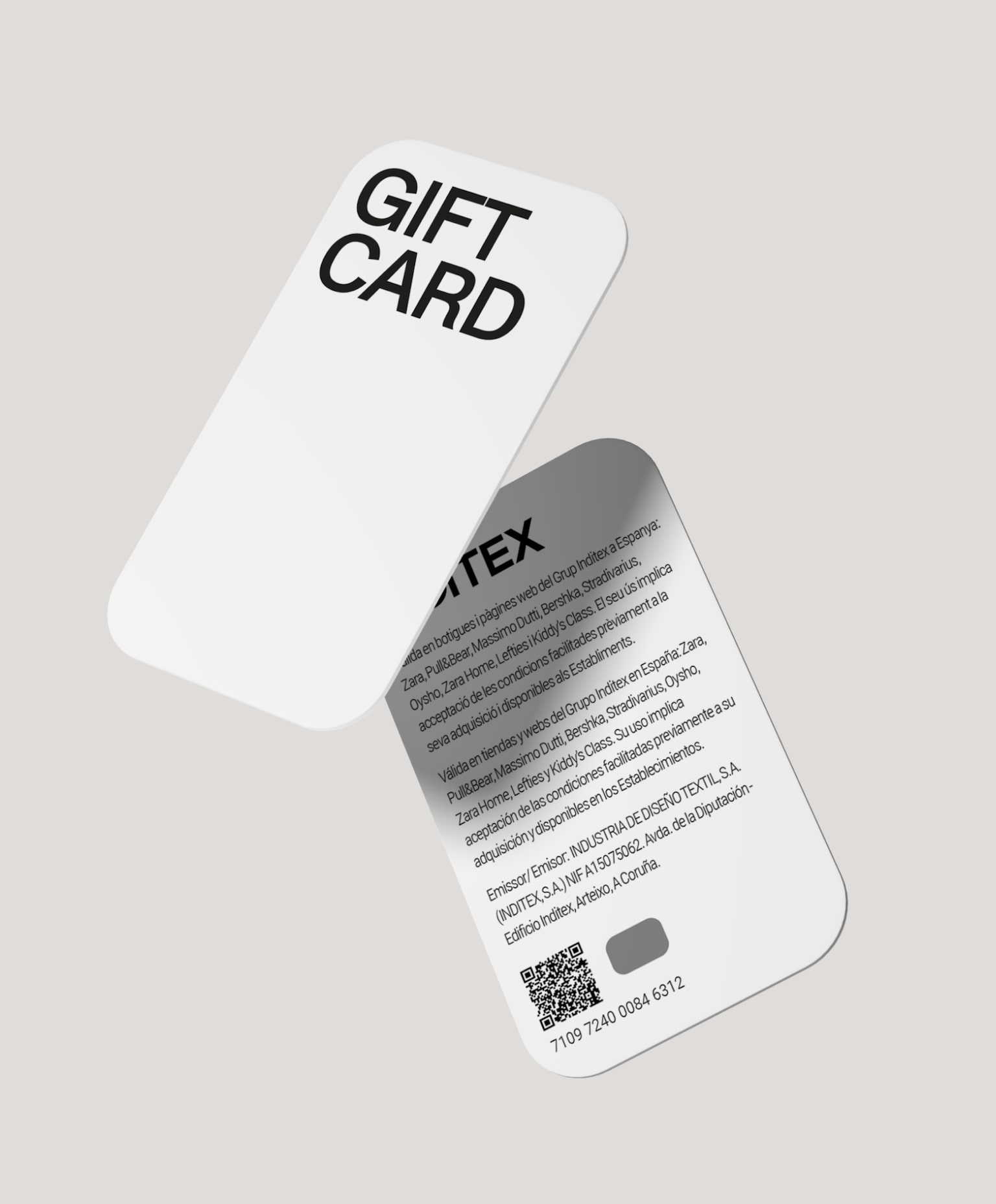 Physical gift card