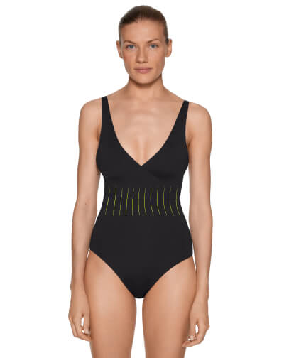 Linzi Swim Color Mix Tummy Control Swimsuit