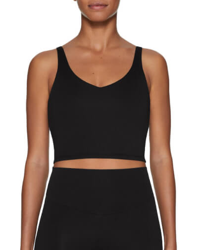 Sehao Women's Push-Up Crop Top Deep V Neck Short Sleeve Wireless Bra Casual  Basic Blouse T Shirt Black