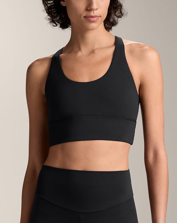 4 Reggiseni Sportivi Senza Ferretto - Top Bra Con Scollo A V, Imbottiti, Comfortevoli - Foto 7