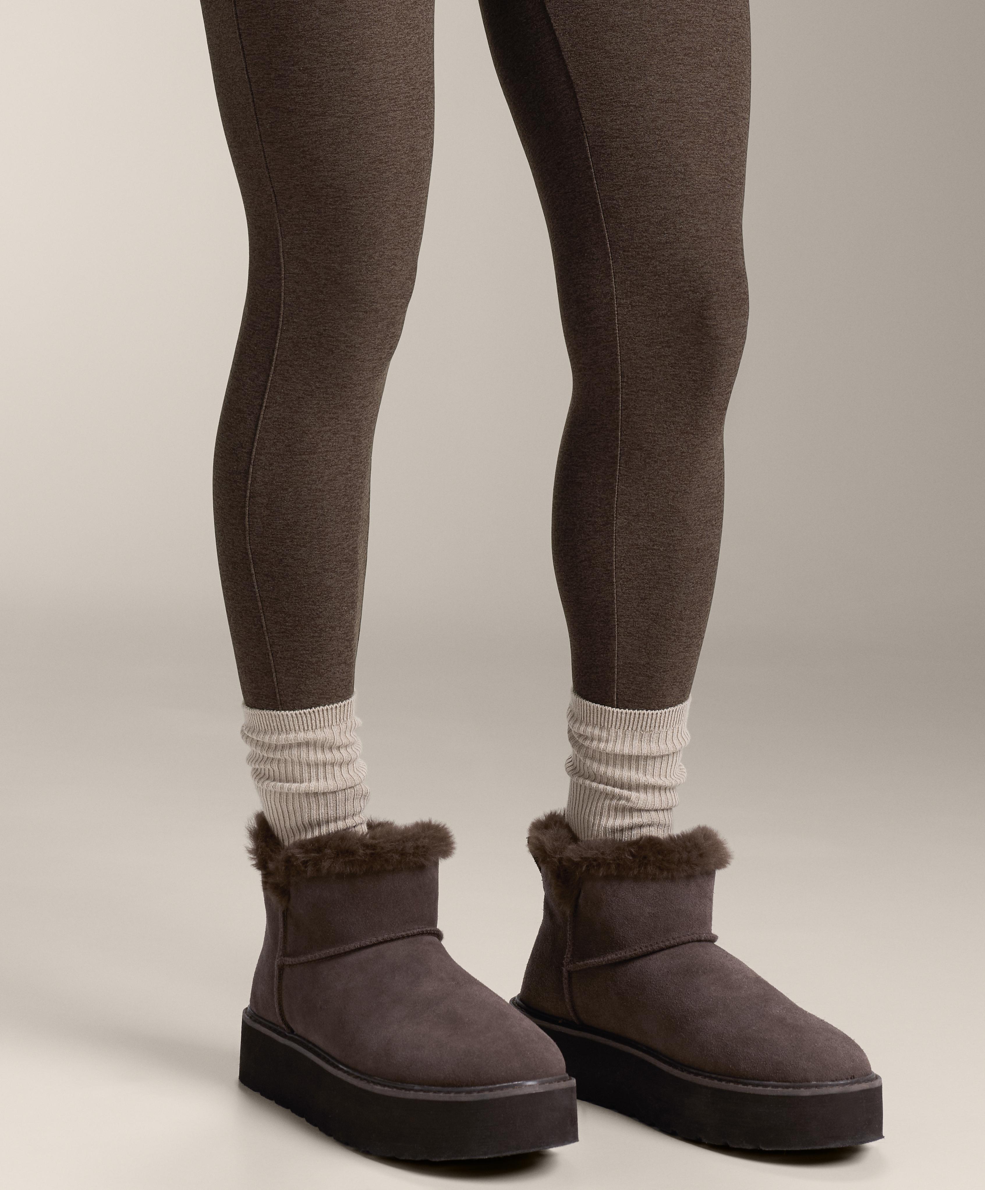5 pairs of cotton blend classic socks — GREEN BEIGE