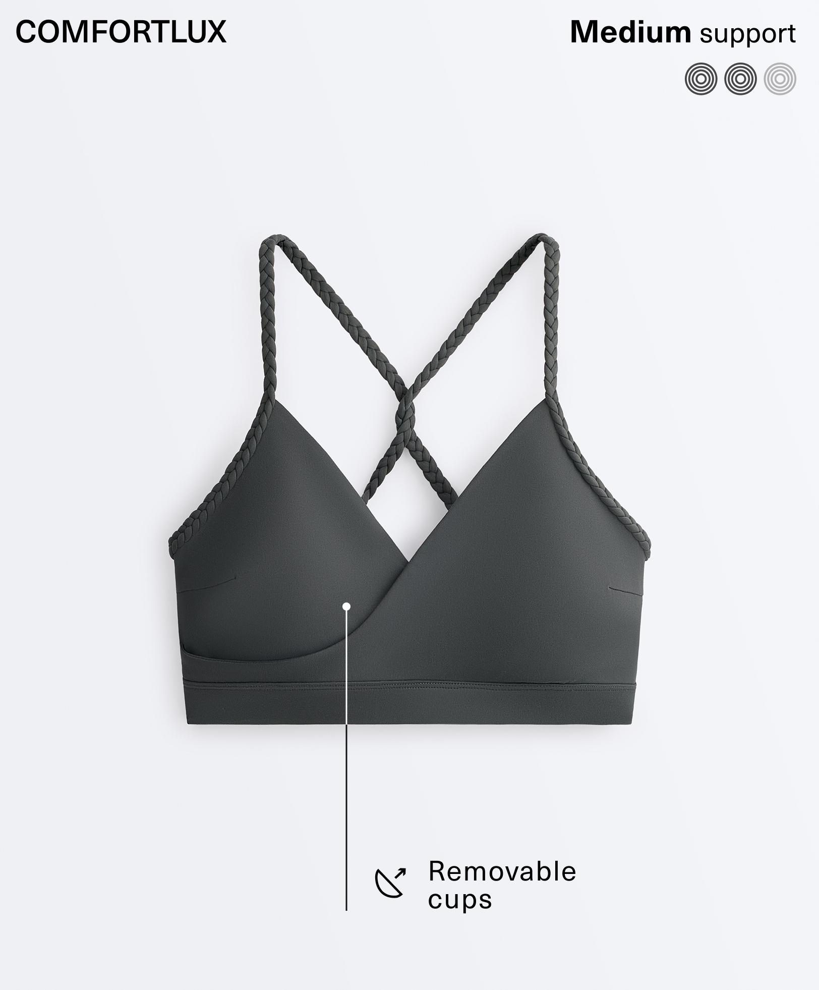 Comfortlux medium support braided sports bra Comfortlux medium support braided sports bra