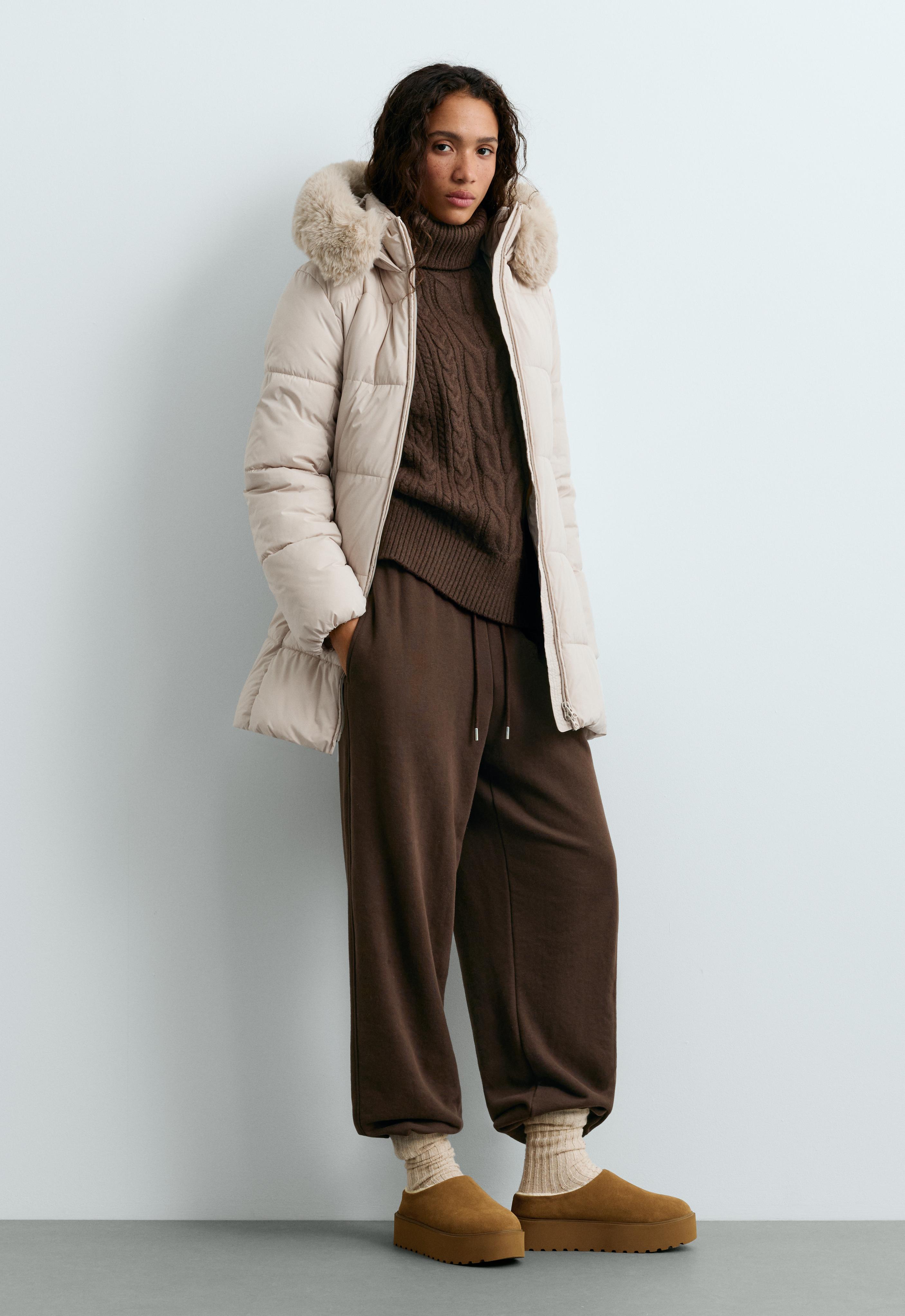 Chaqueta midi acolchada Primaloft® repelente al agua