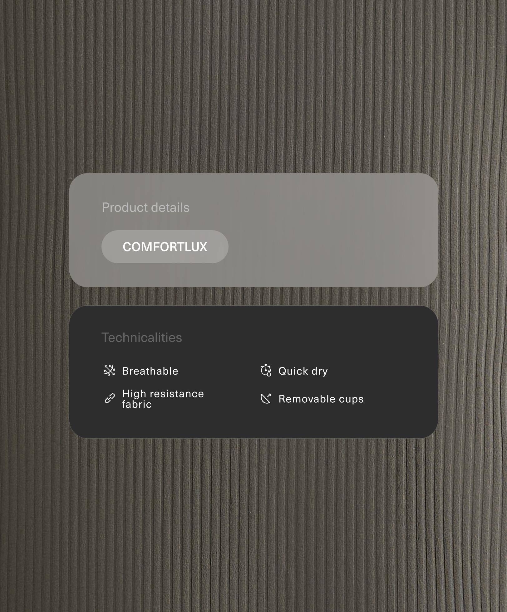 Tank top Comfortlux rib sin mangas