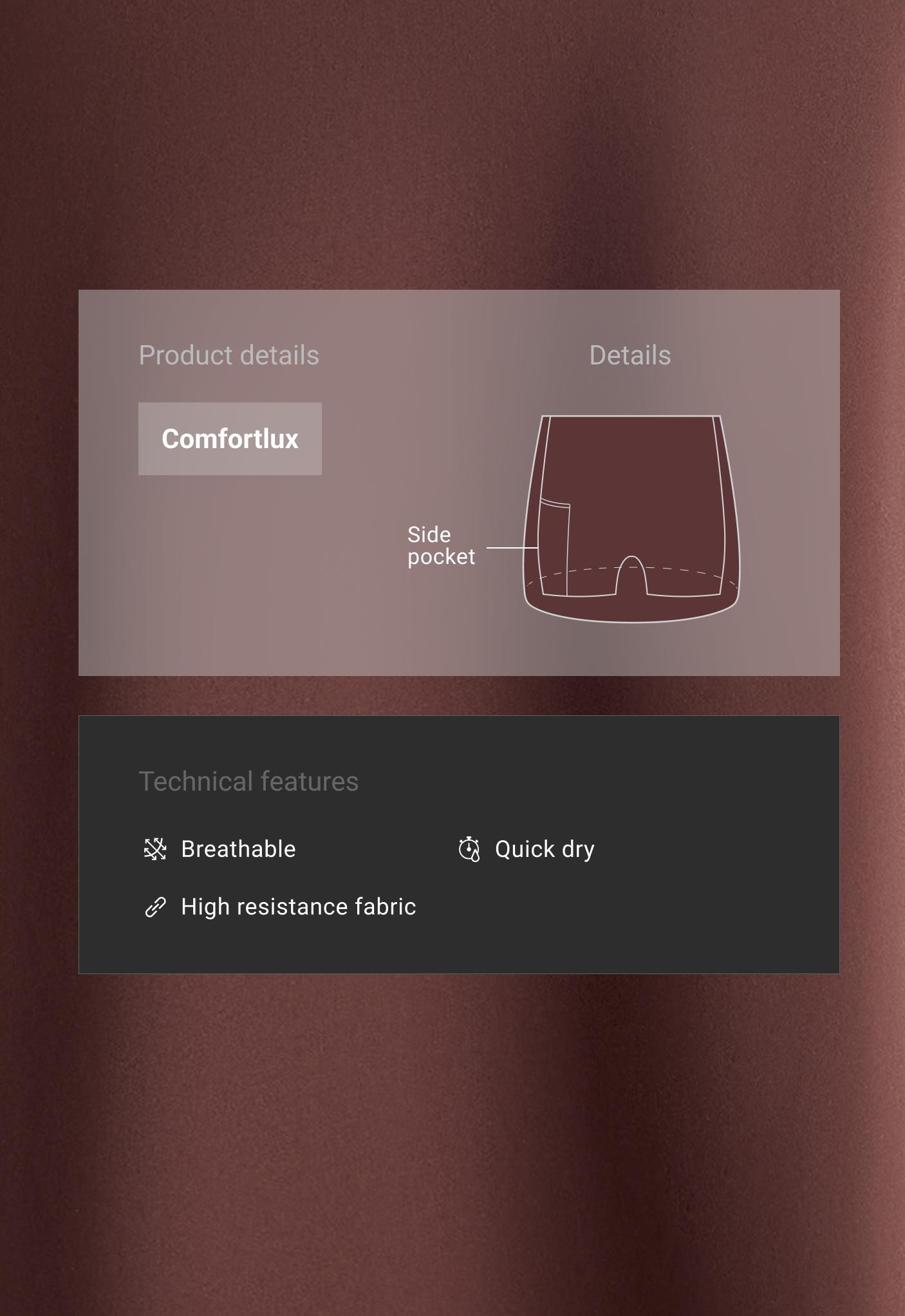 High-rise Comfortlux mini skirt