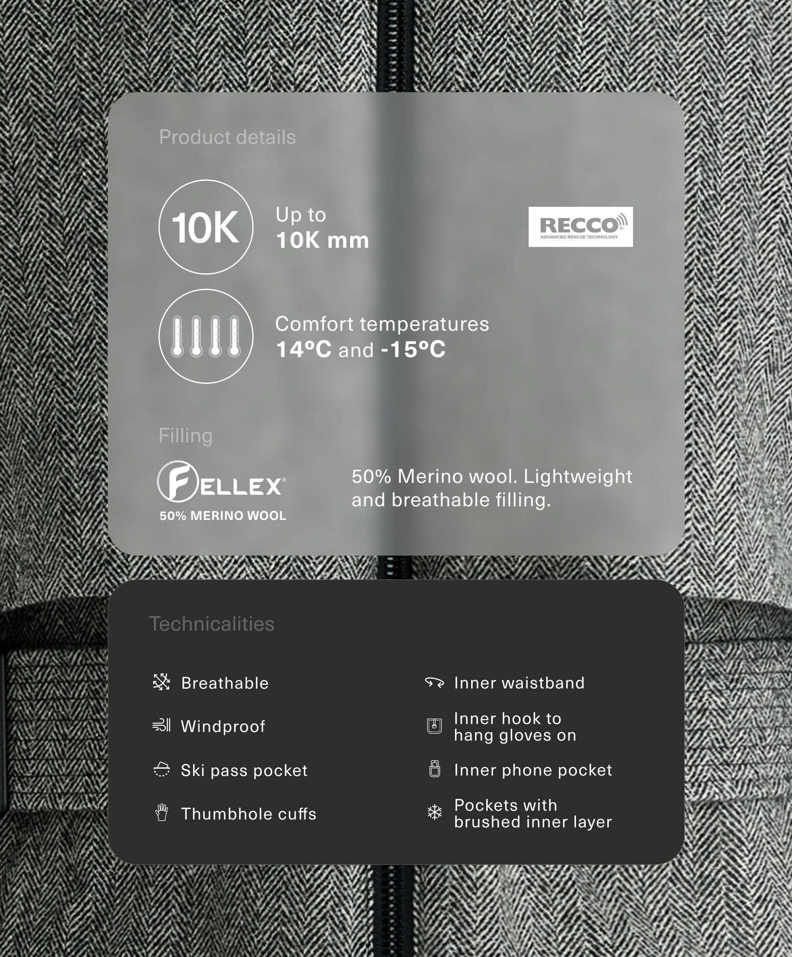 FELLEX® Wool Blend SKI water-resistant jacket - Sale FELLEX® Wool Blend SKI water-resistant jacket - Sale