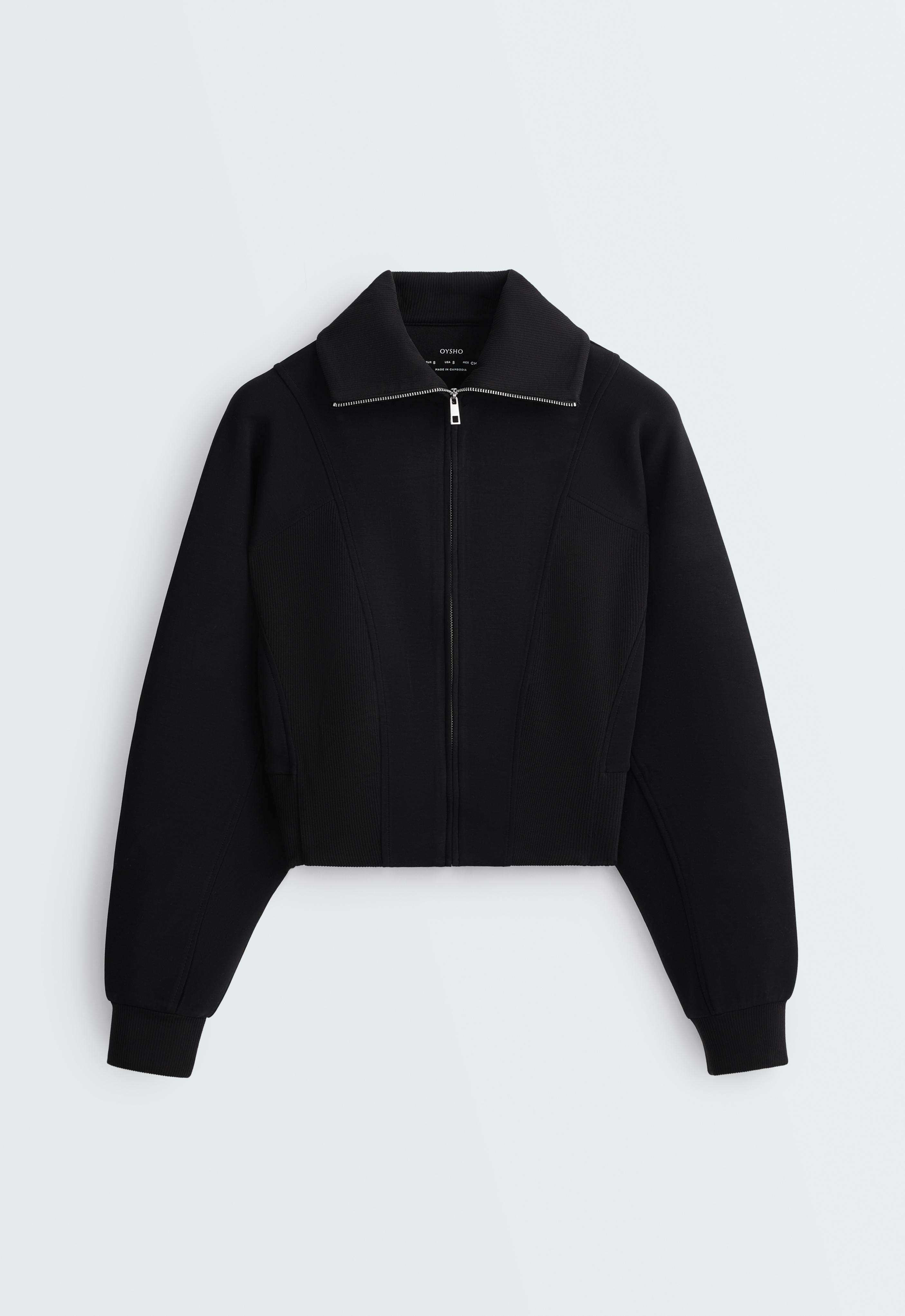 Fitted brushed modal jacket