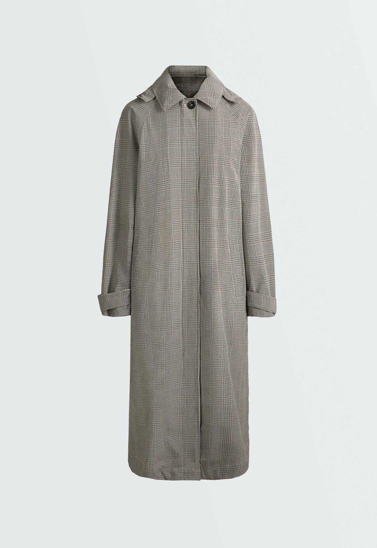 Check extra lightweight 10k waterproof long jacket — CAMEL