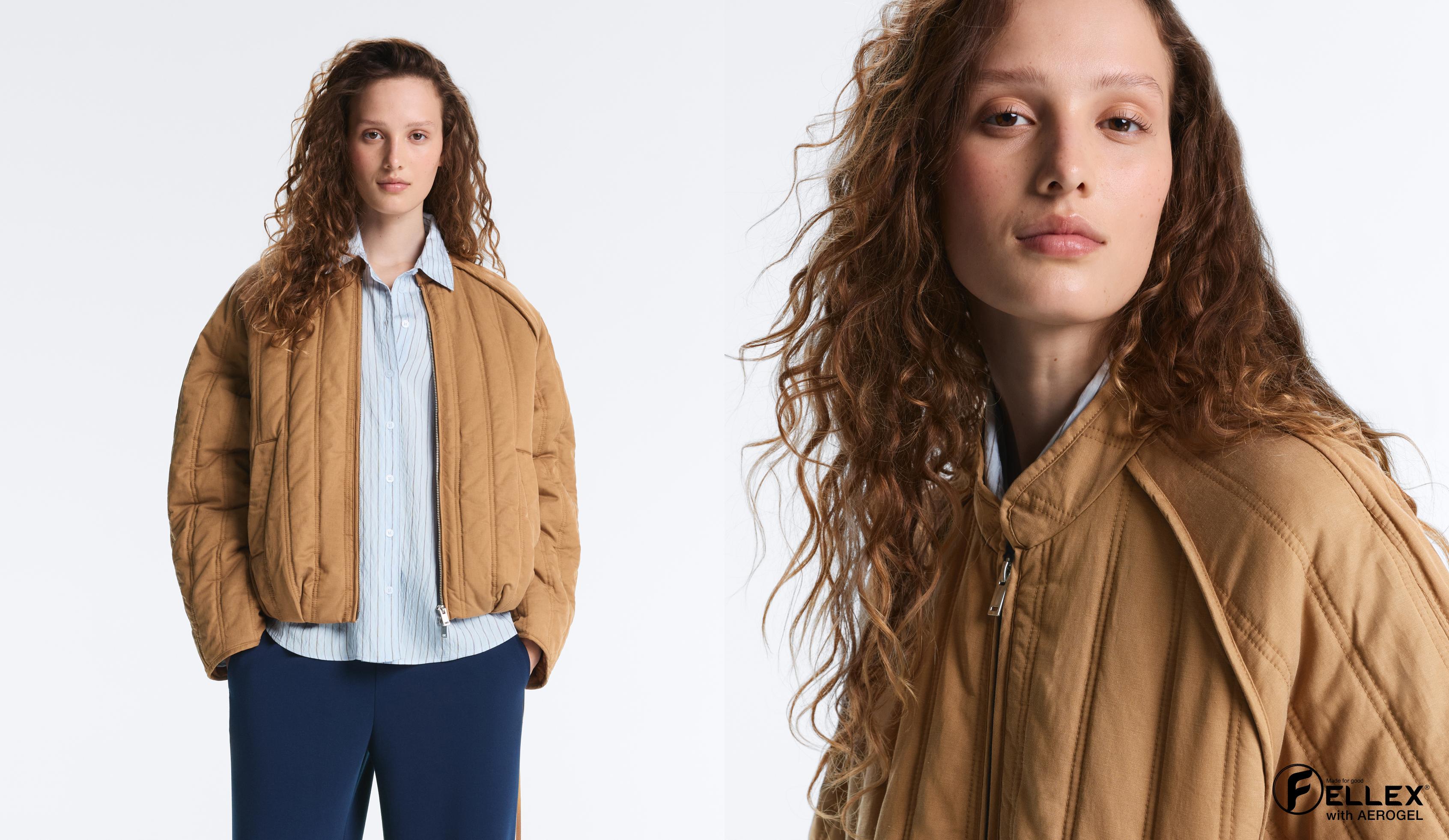 FELLEX® AEROGEL padded jacket — TOFFEE