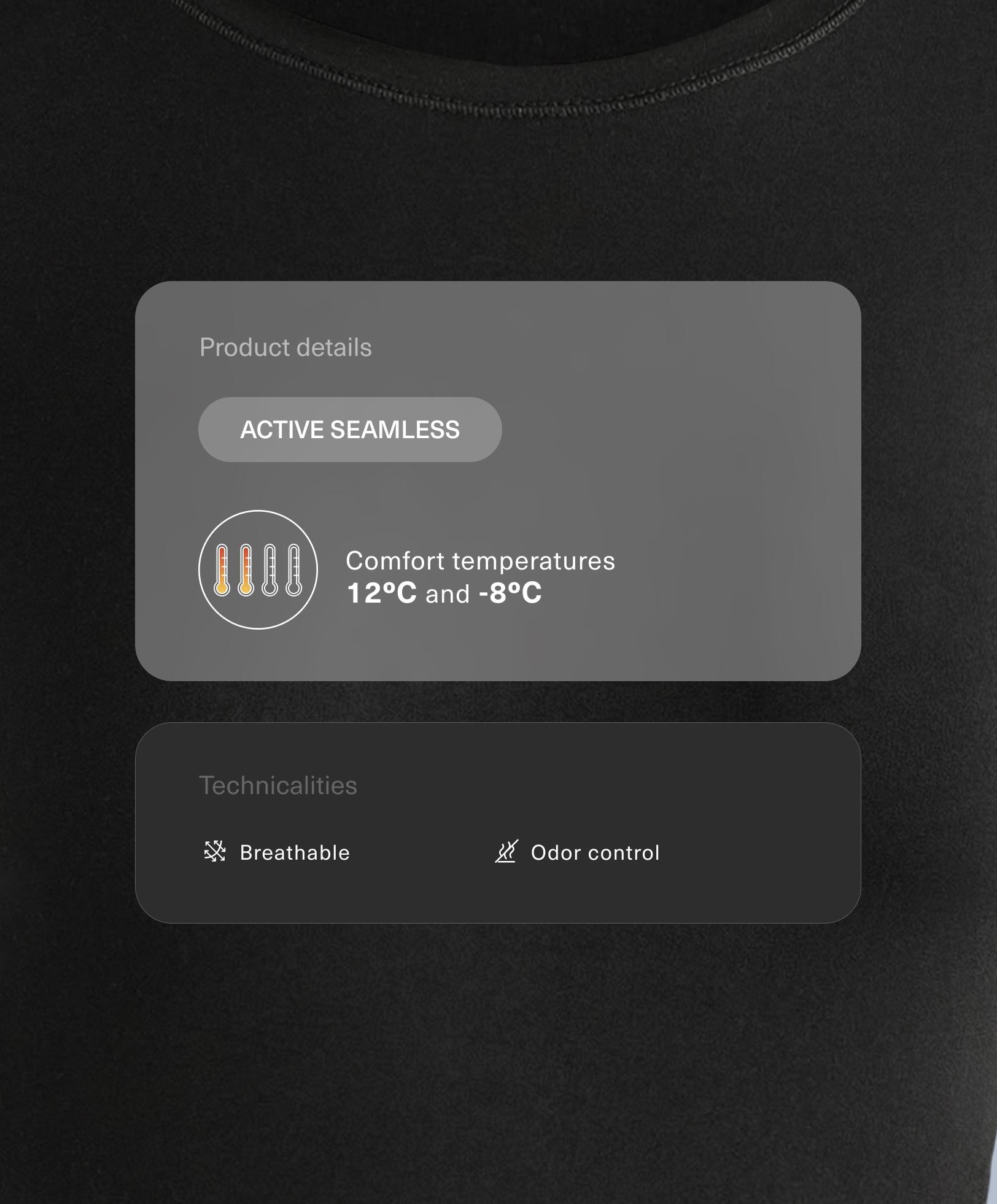 Θερμική μπλούζα base layer seamless