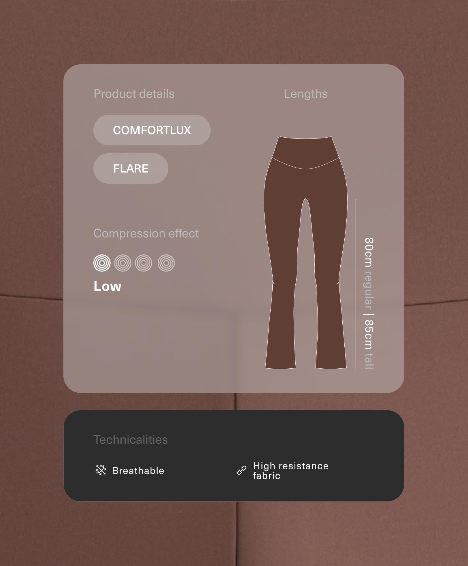 Pantalon flare high rise Comfortlux Pantalon flare high rise Comfortlux