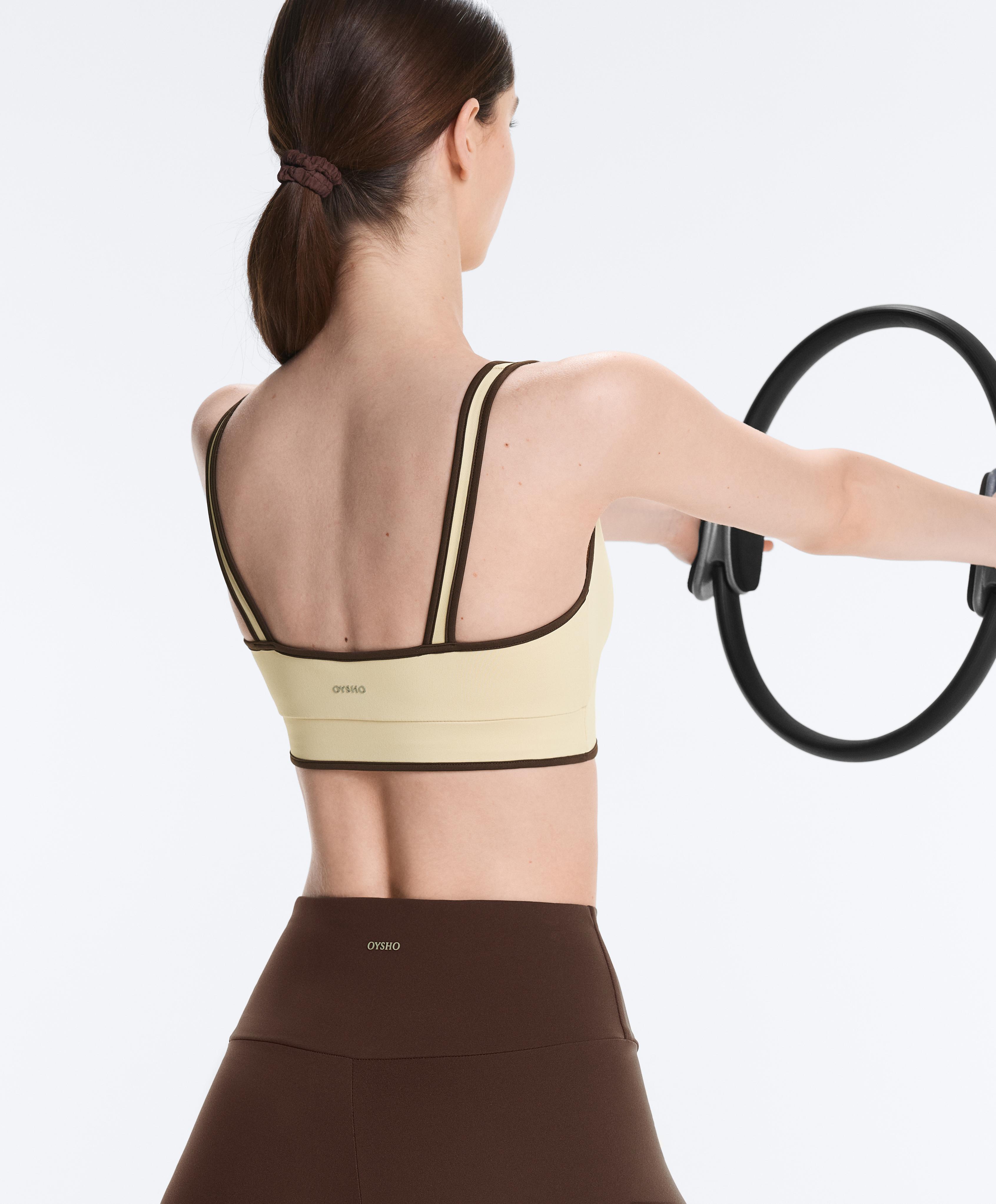 Comfortlux contrast tank top — VANILLA