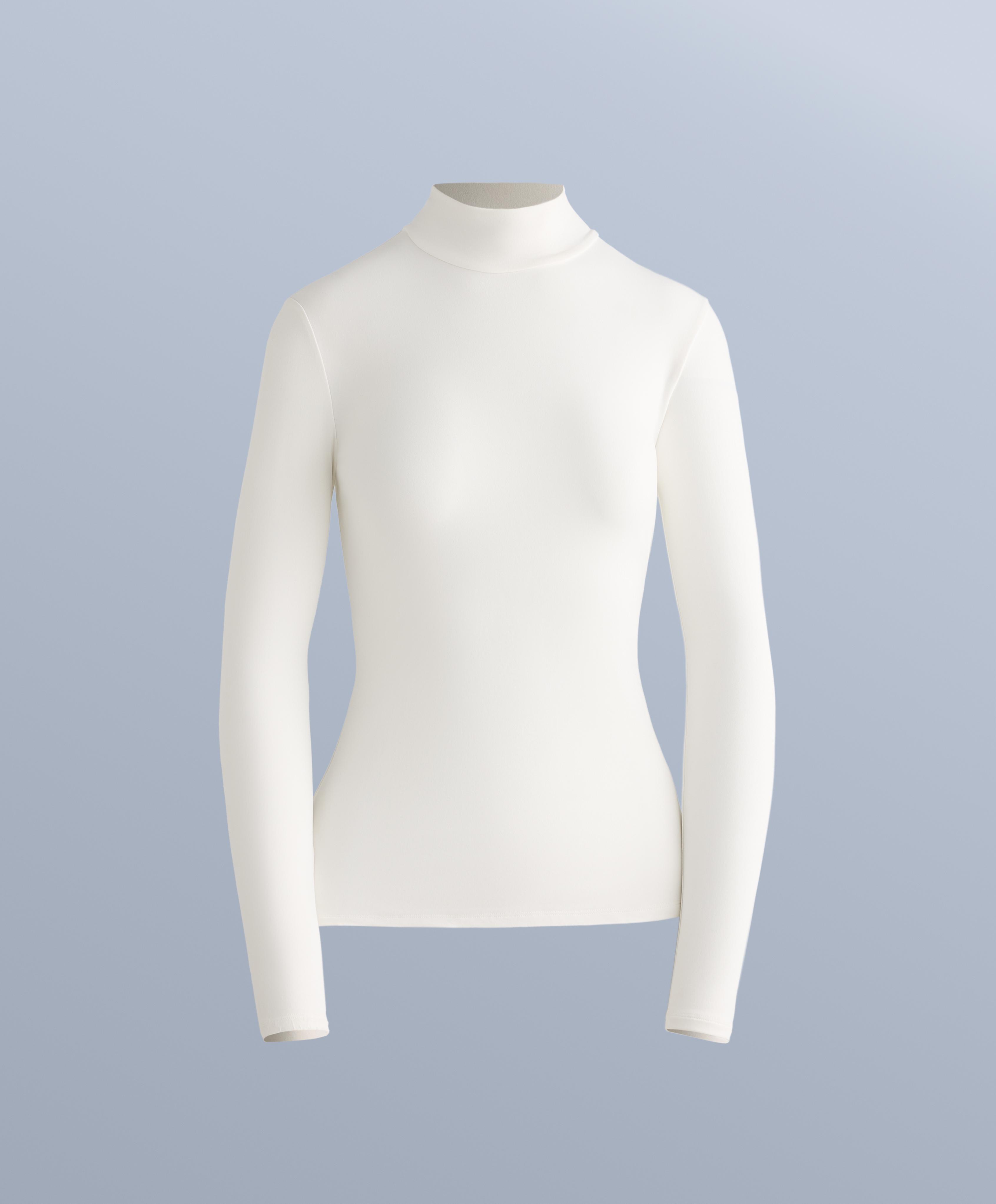 Long sleeve thermal base layer T-shirt — WHITE