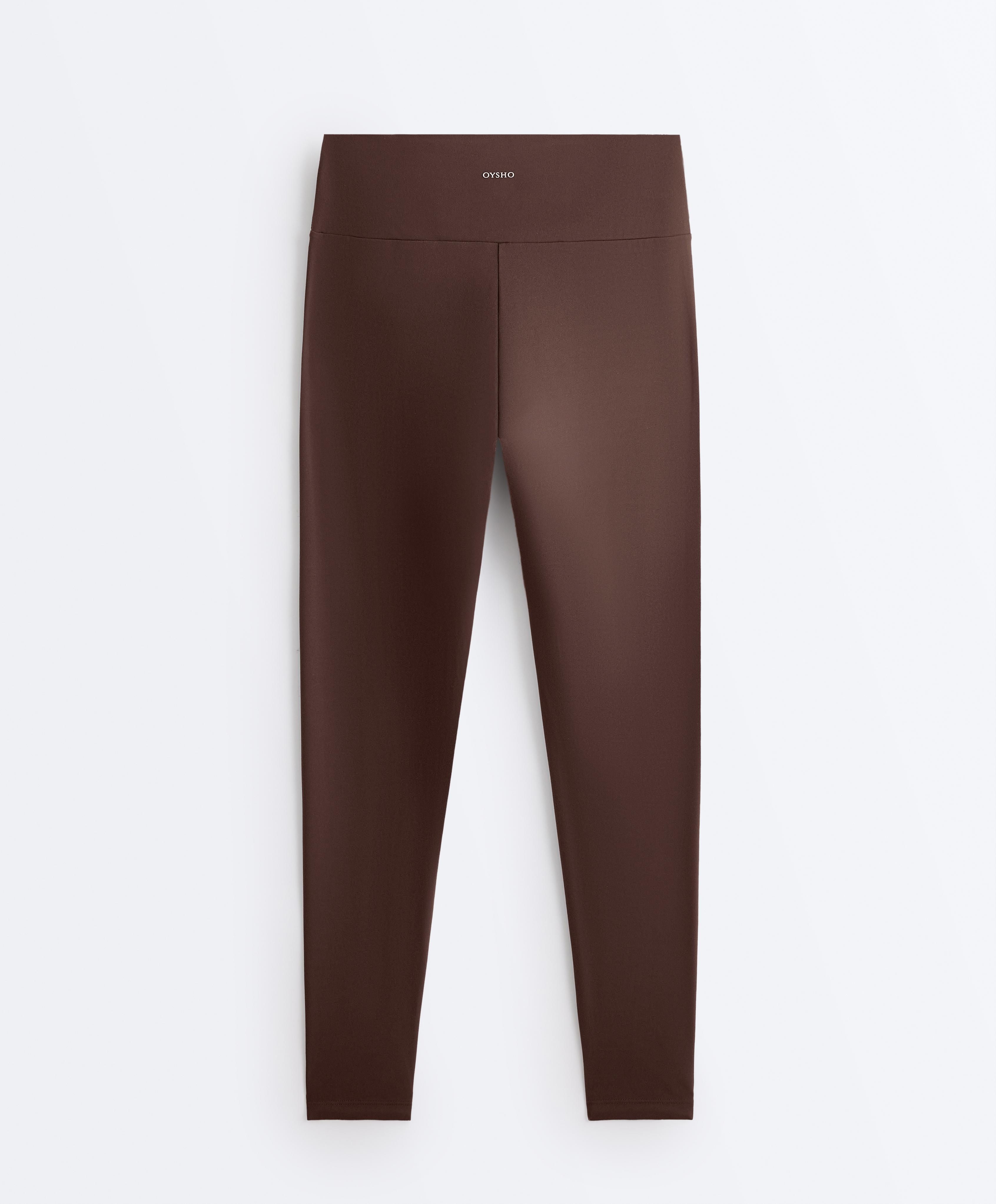 Comfortlux high-waisted ankle-length leggings — BROWN