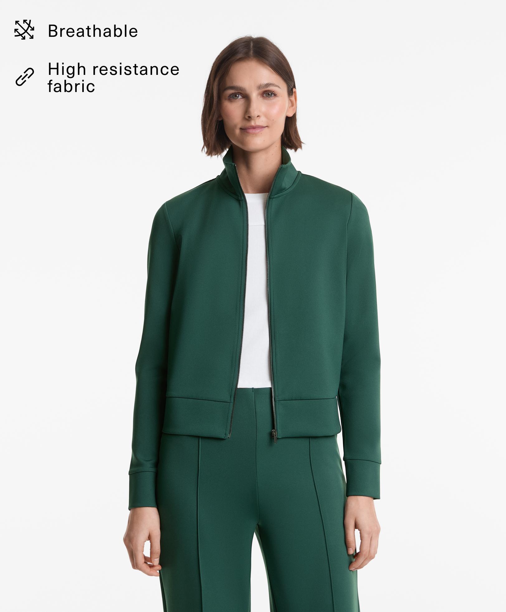 Neoprene-effect jacket