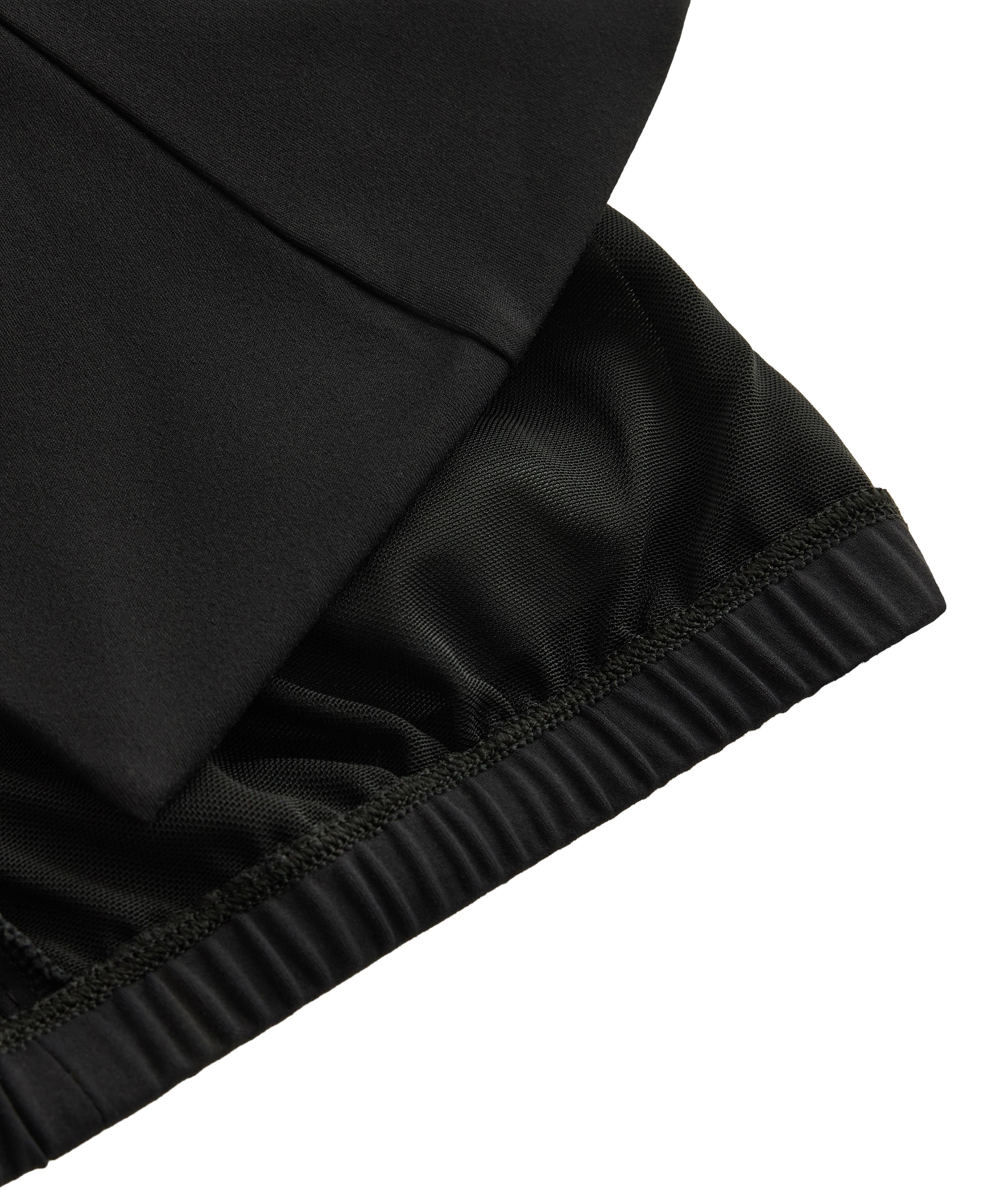 Comfortlux long mandarin collar tank top — BLACK