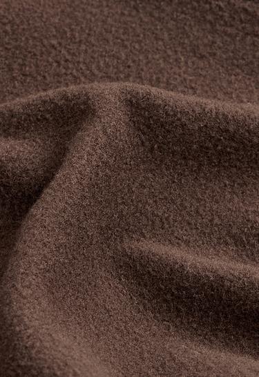 Ankle-length High rise Warm leggings with zips 70cm — DARK REDDISH‑BROWN 7