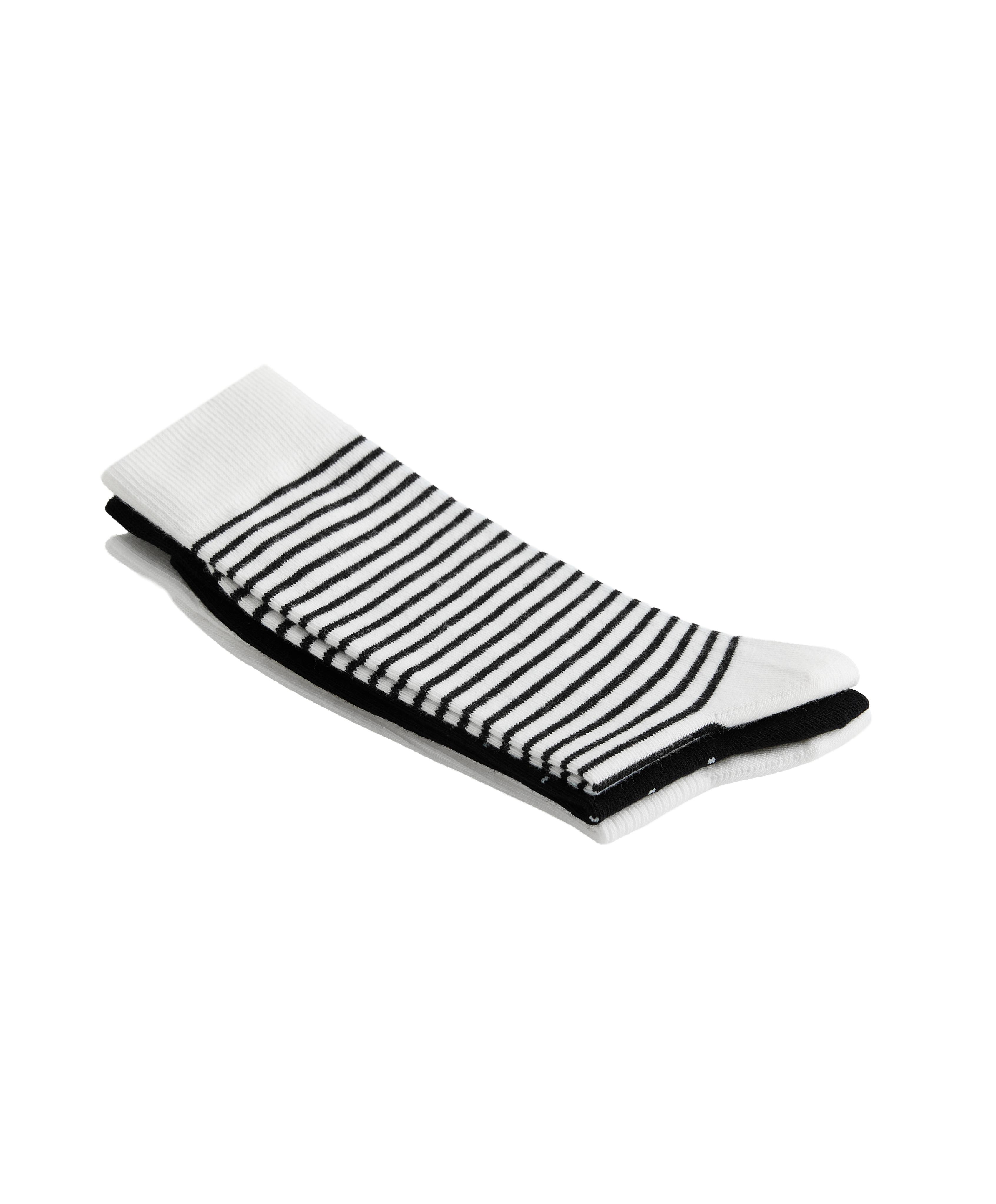 3 pairs of cotton blend Classic socks — PALE ECRU