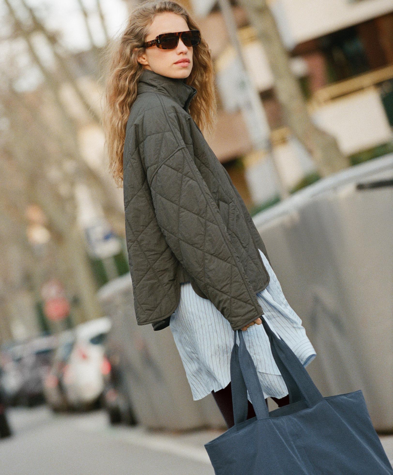 Regular striped shirt — DUSTY-BLUE