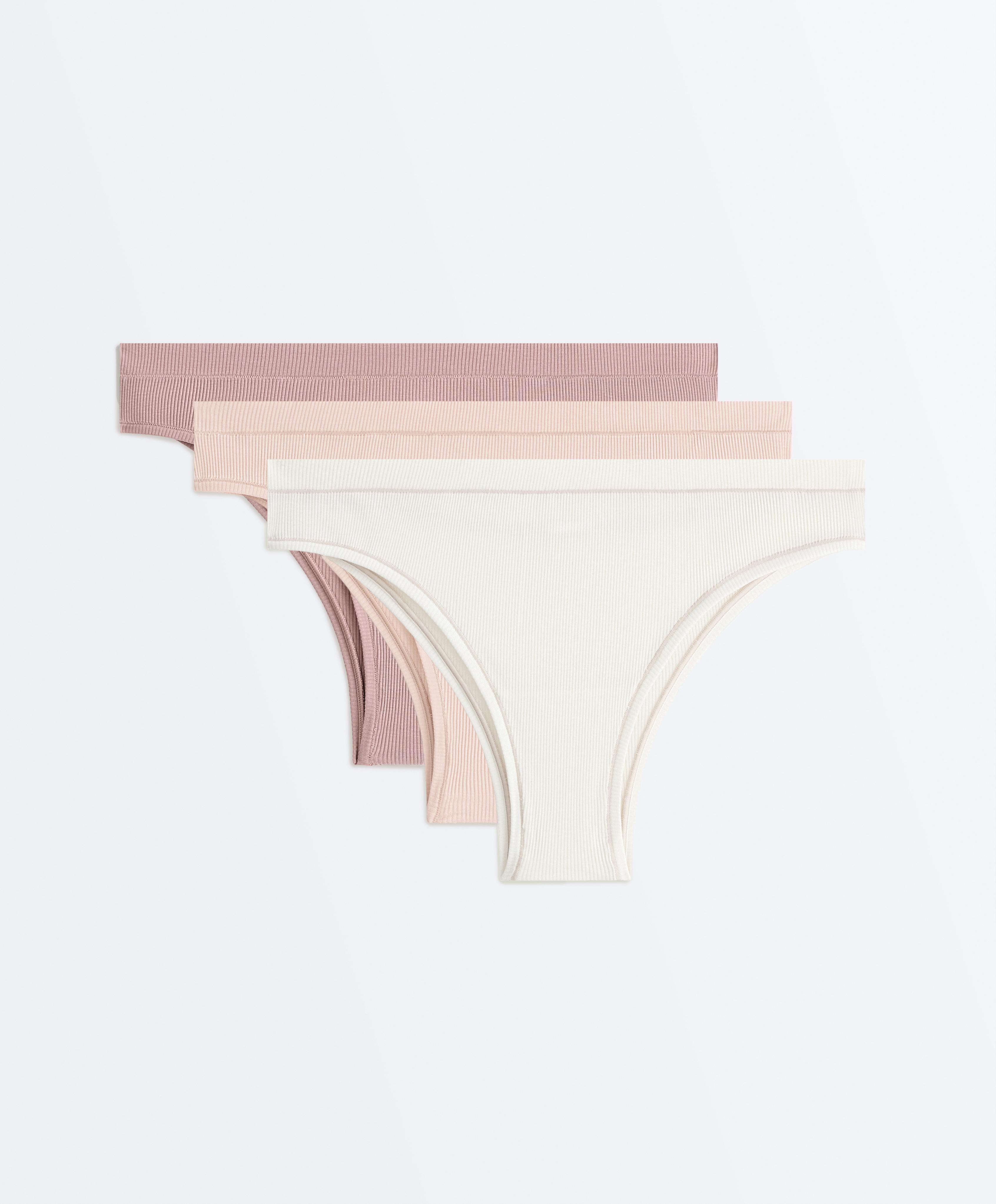 3 cotton rib Brazilian briefs 3 cotton rib Brazilian briefs