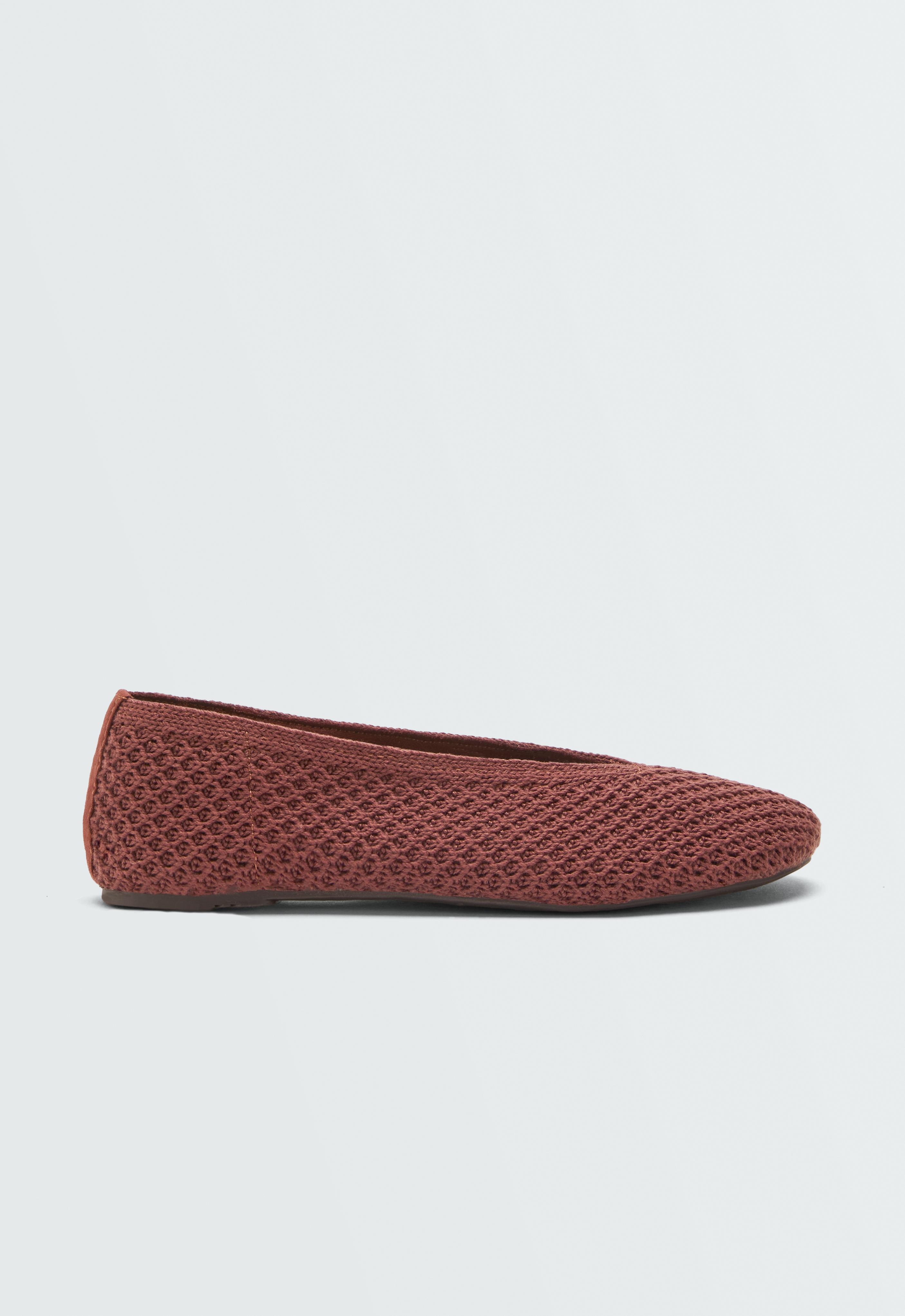 Crochet ballet flats — TERRACOTTA
