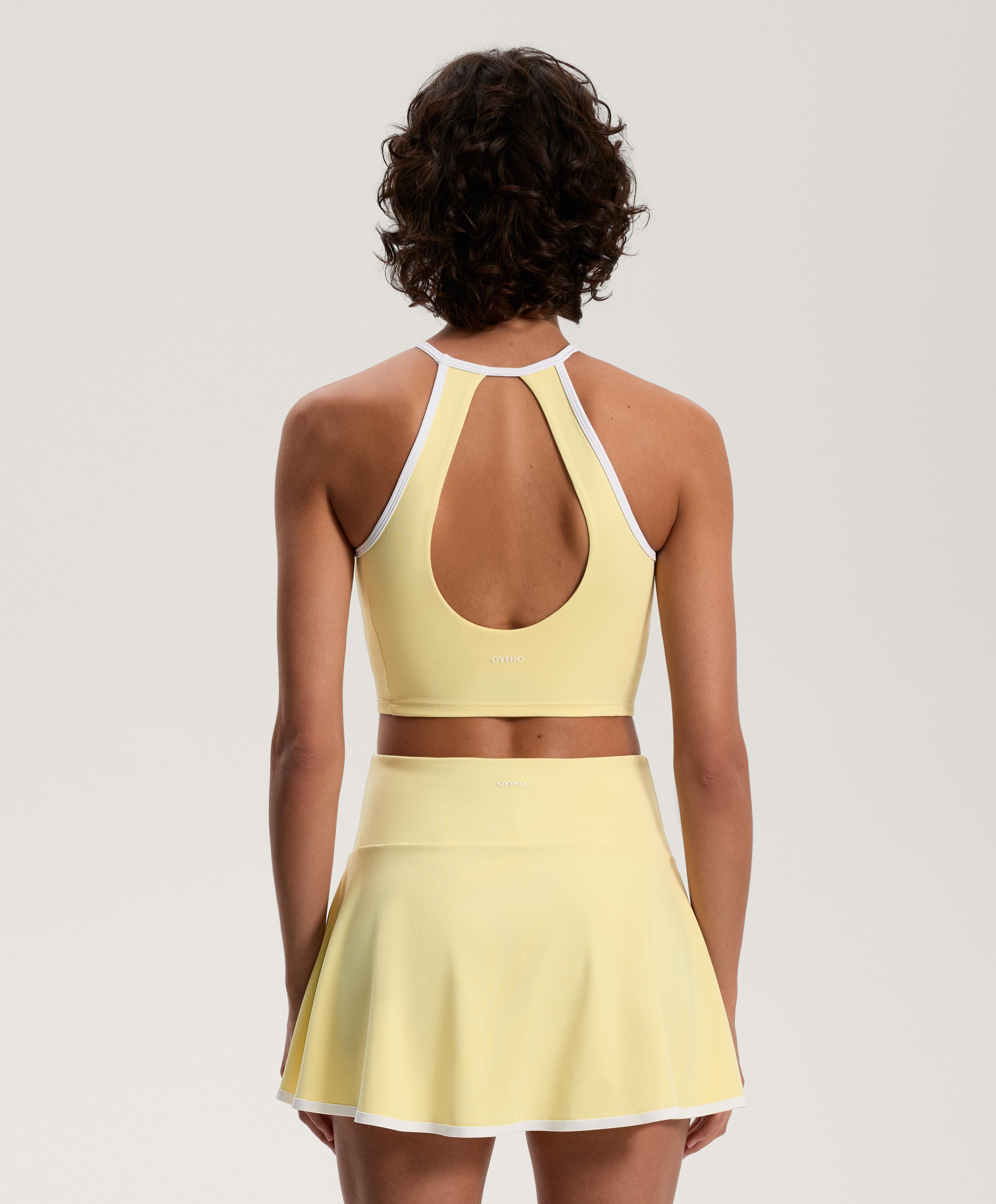 Piping Comfortlux halter neck tank top Piping Comfortlux halter neck tank top