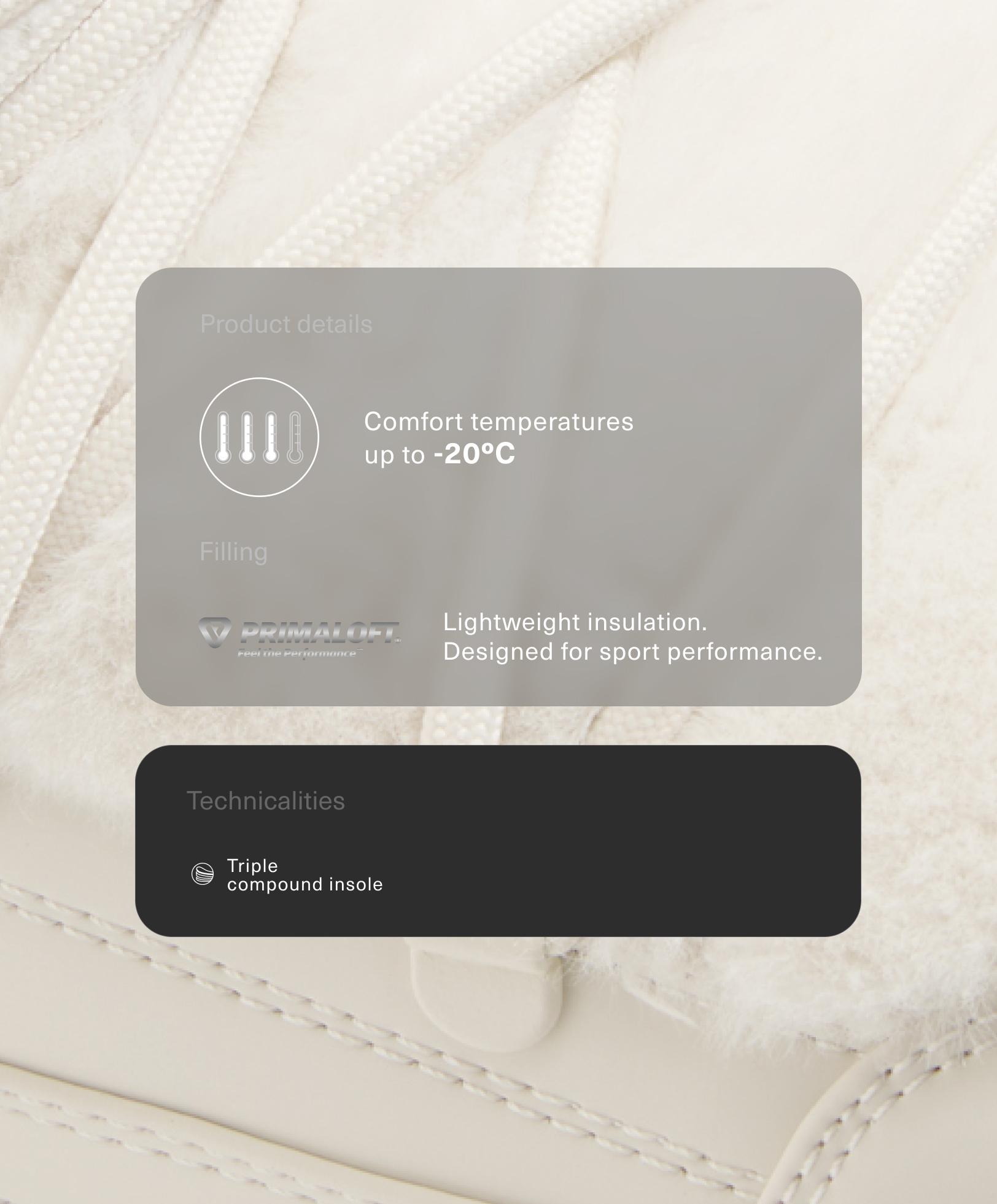 Stivale tecnico allacciato con pelo sintetico Stivale tecnico allacciato con pelo sintetico