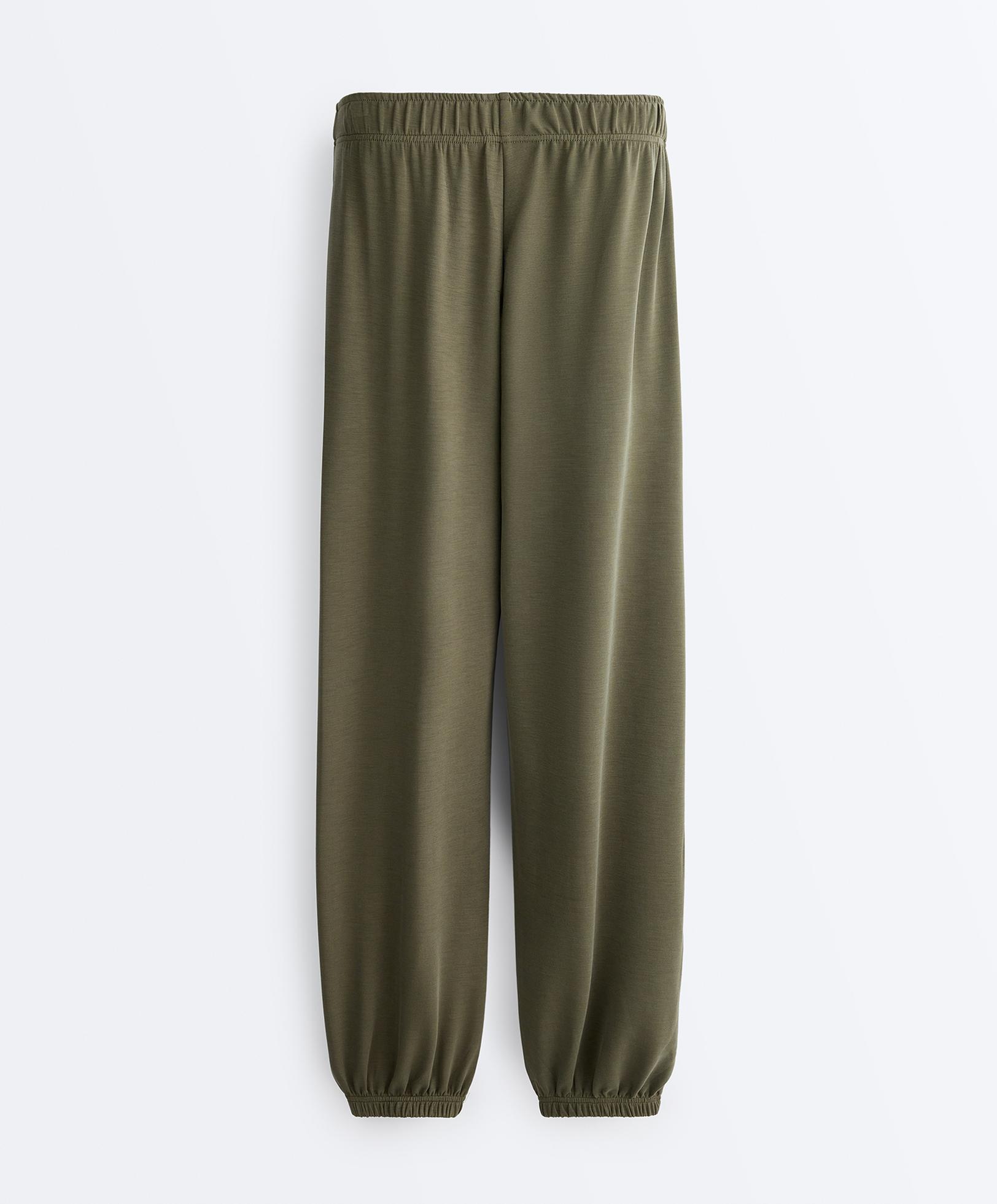 Soft-touch modal joggers — KHAKI