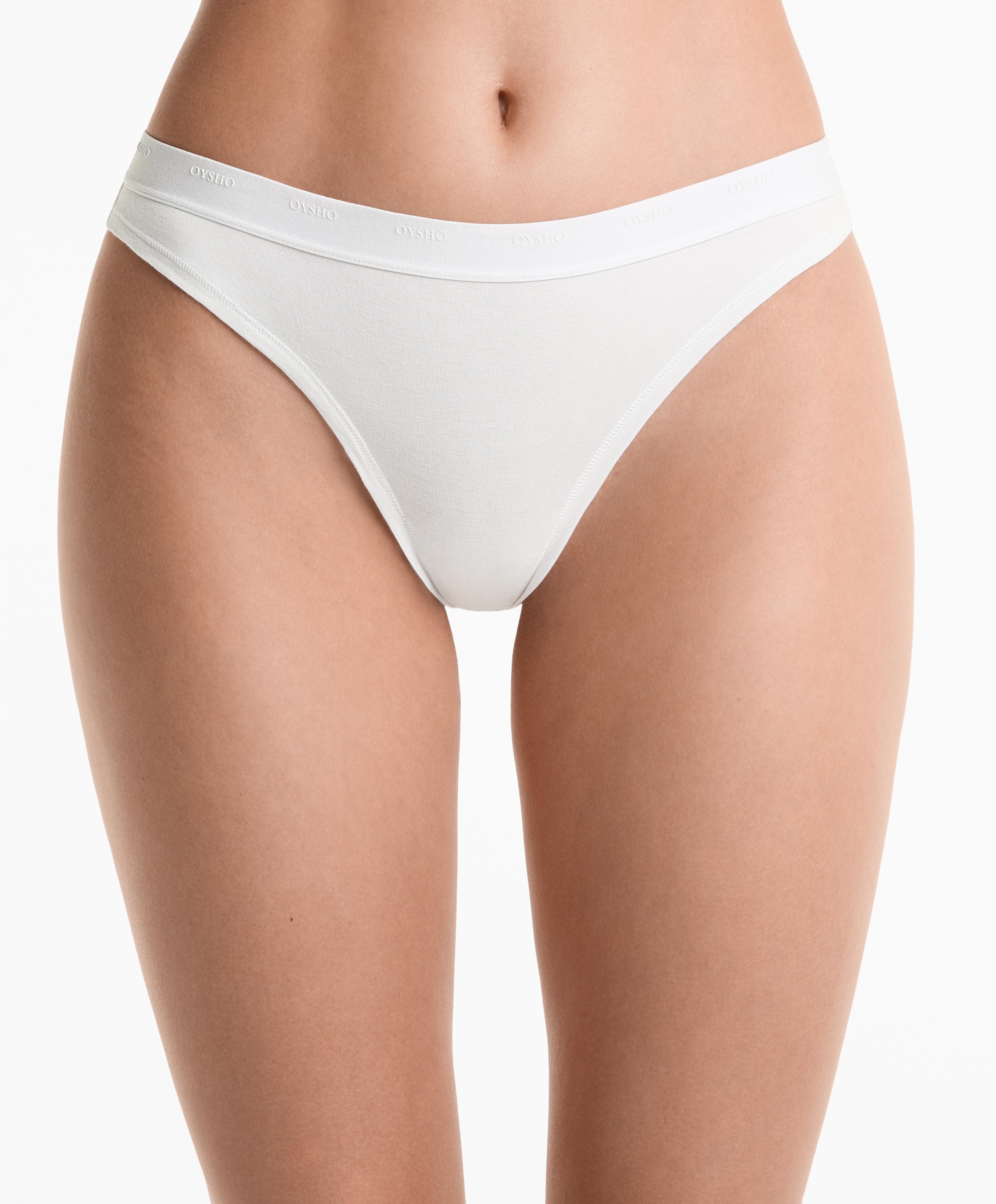 3 cotton blend logo thongs - Sale 3 cotton blend logo thongs - Sale