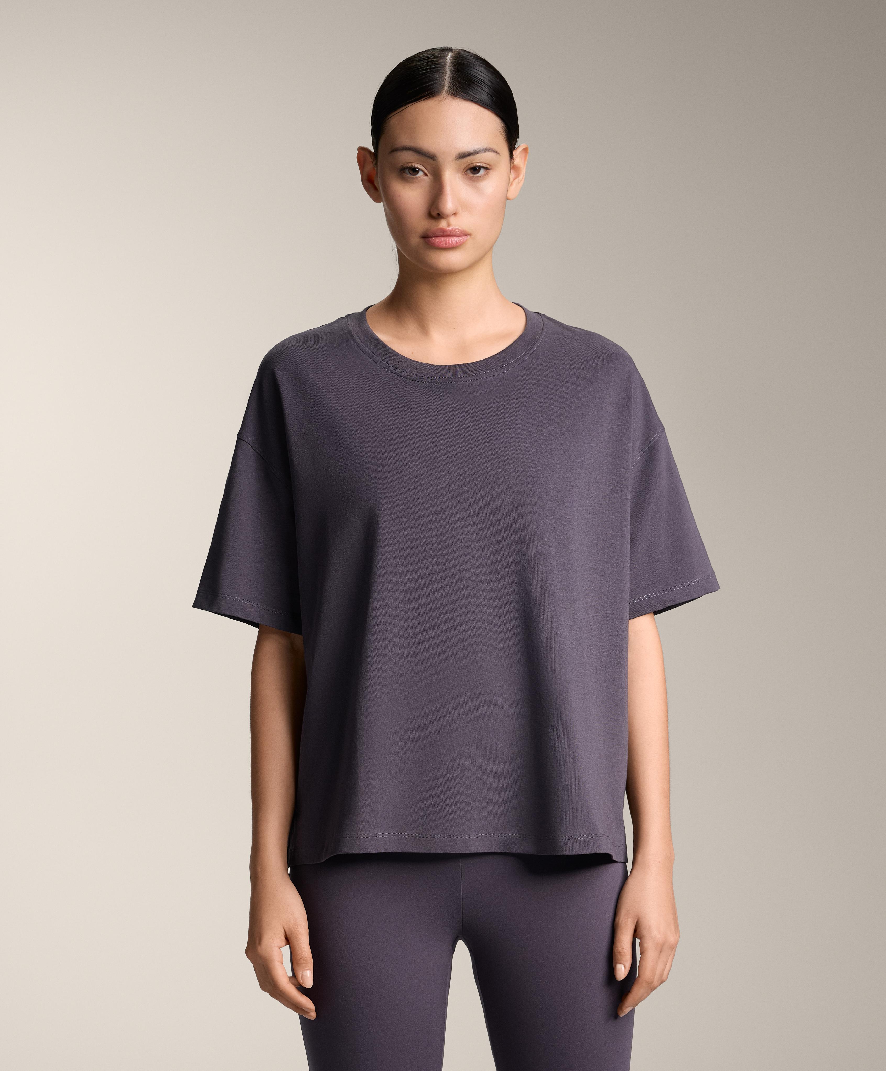 Футболка boxy на короткий рукав із суміші бавовни