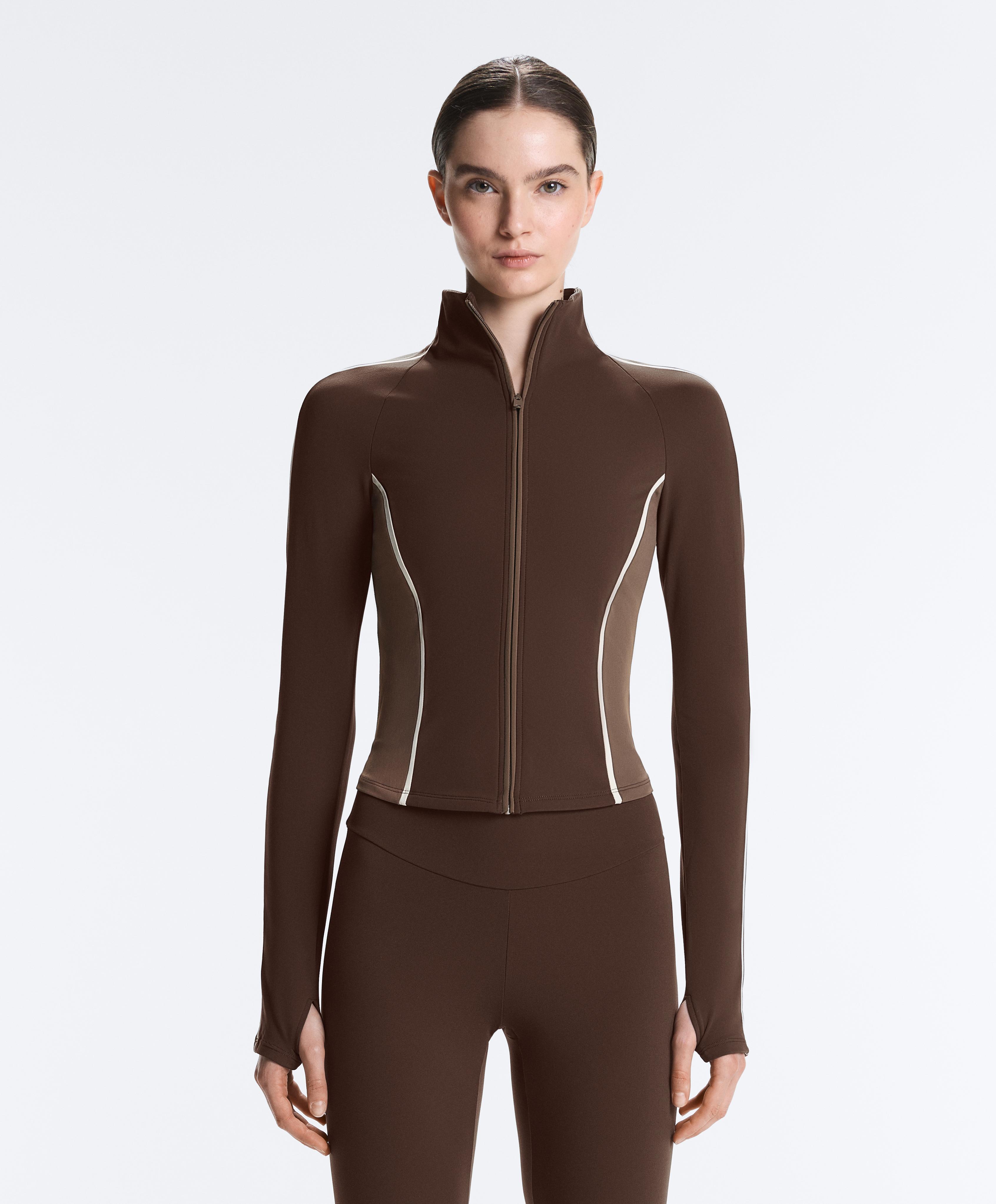 Light warm technical jacket — BROWN